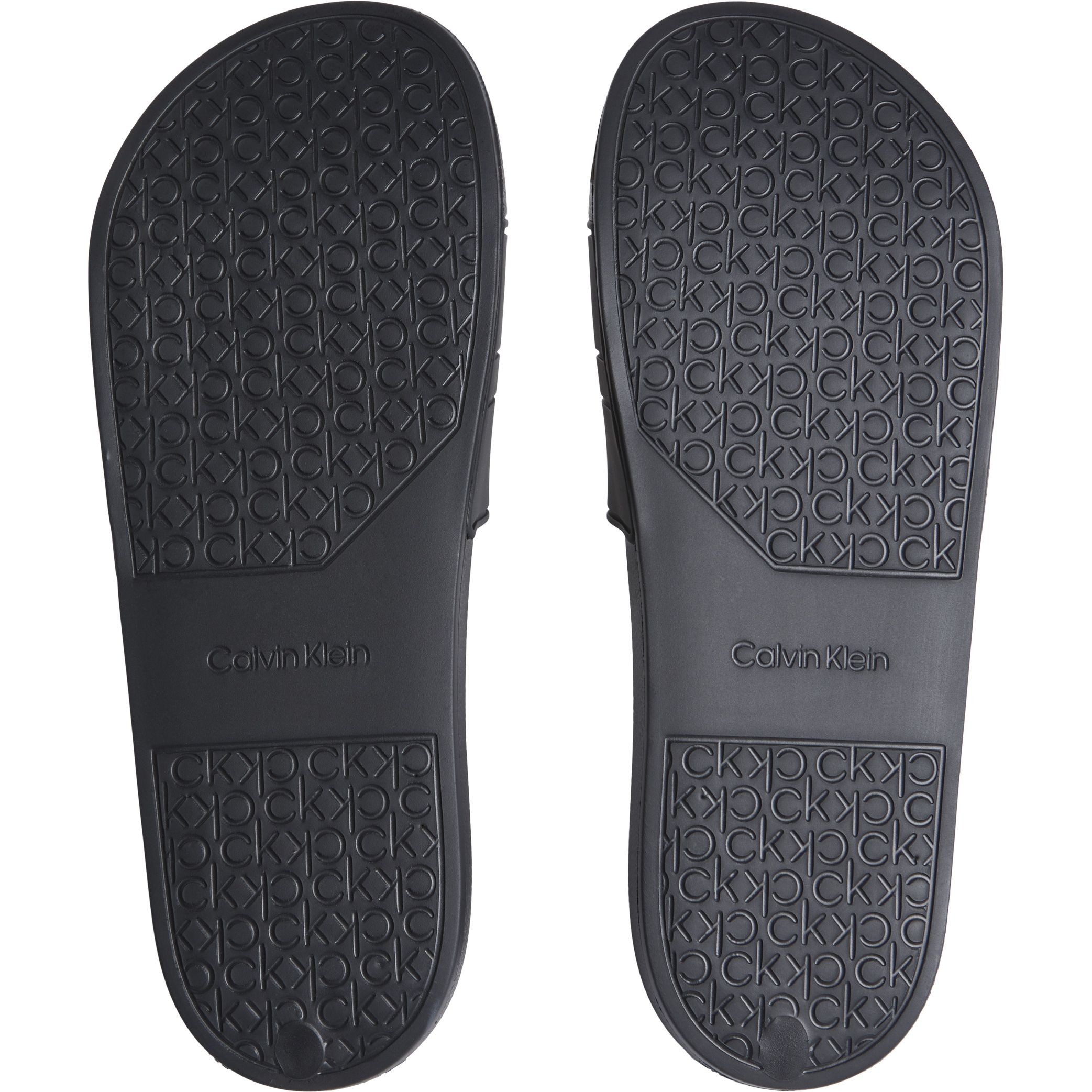 CALVIN KLEIN Guminės šlepetės vyrams, Juoda, Pool slide 3