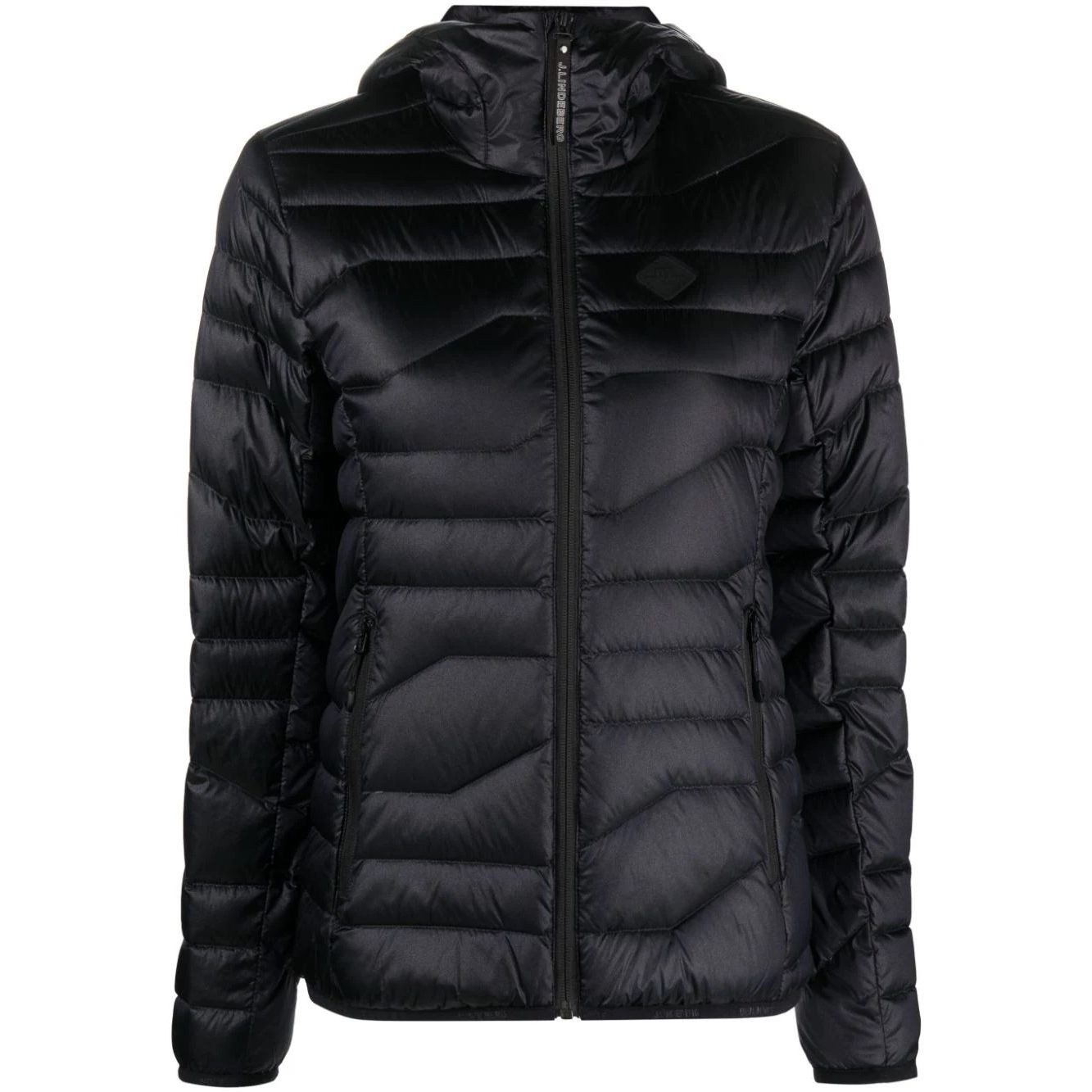 J.LINDEBERG Pūkinė liemenė moterims, Juoda, W cliff light down hood 1
