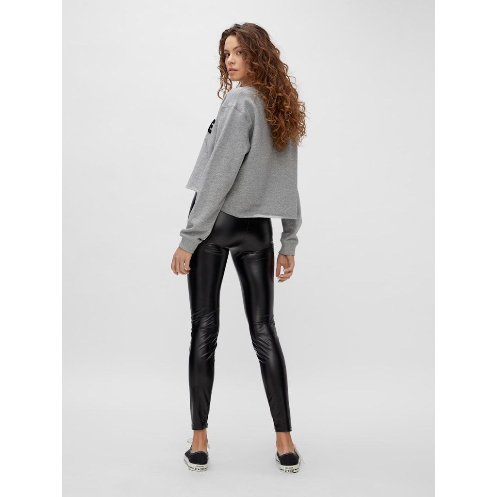 NOISY MAY Tamprės moterims, Juoda, NMJINNA HW SLIM LEGGI 7