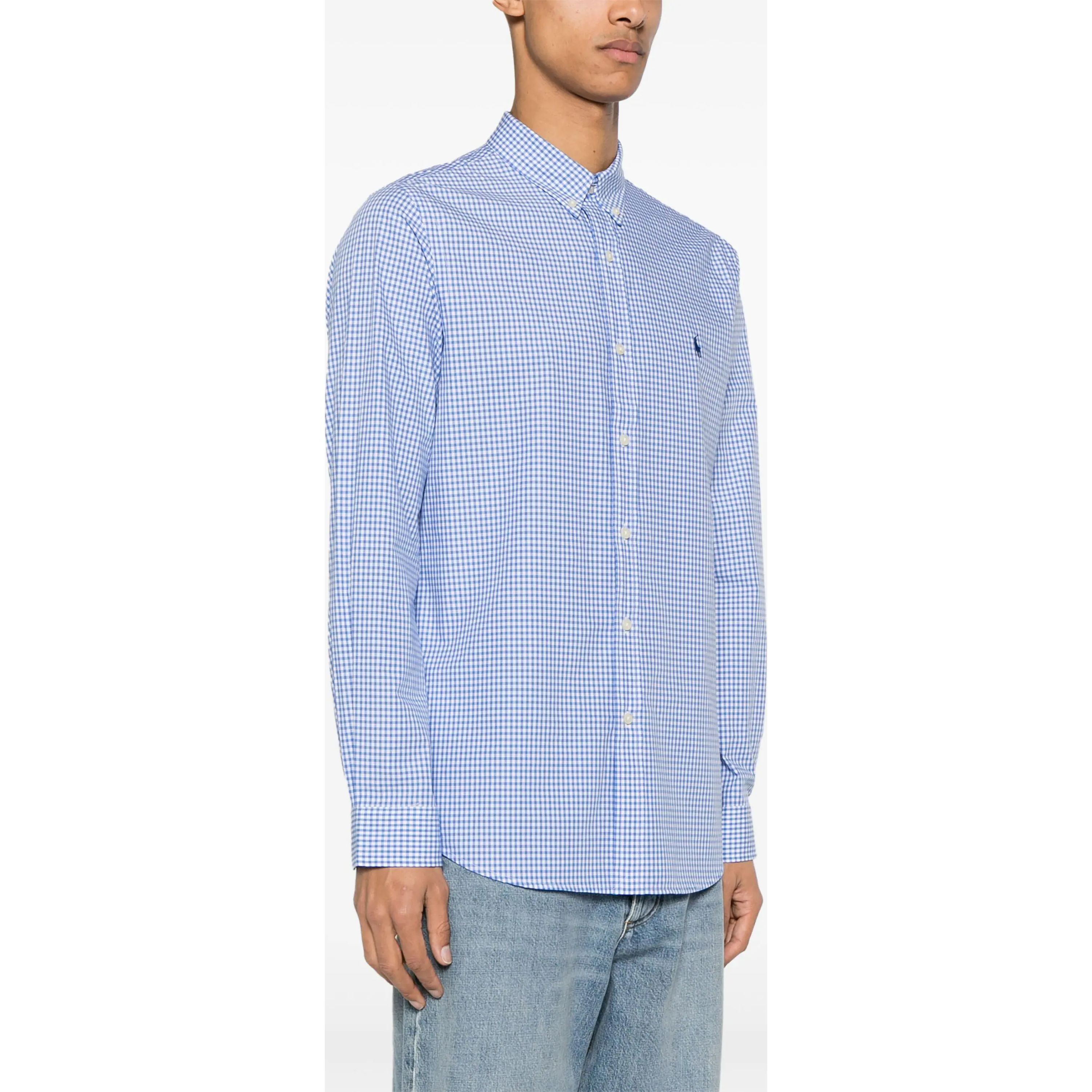 POLO RALPH LAUREN Marškiniai ilgomis rankovėmis vyrams, Mėlyna, Long sleeve sport shirt 2