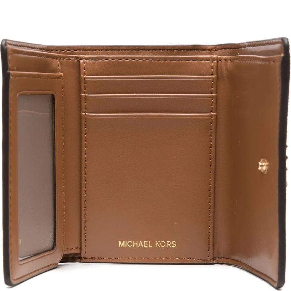 MICHAEL KORS Piniginė moterims, Ruda, MD flap trifold wallet 3