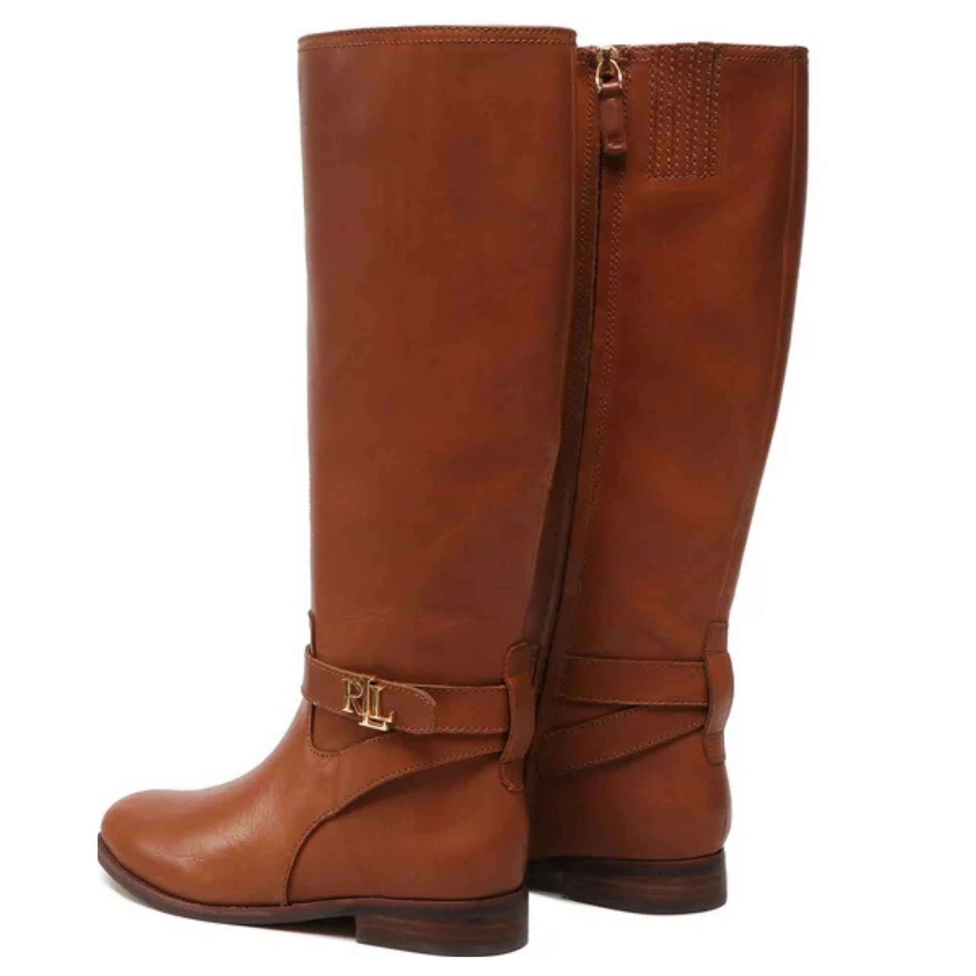 LAUREN RALPH LAUREN Auliniai moterims, Smėlio, Brittaney tall boot 3