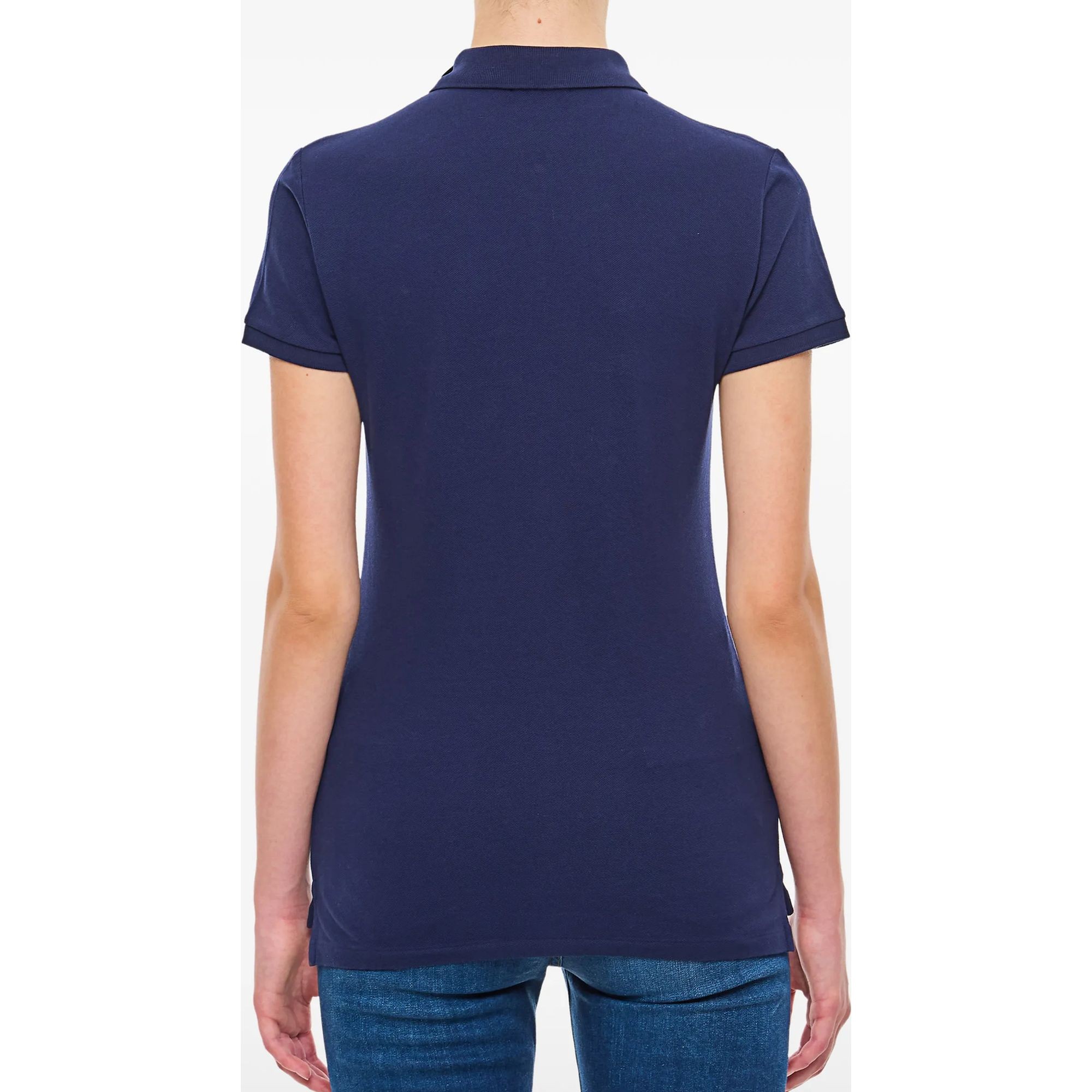 POLO RALPH LAUREN Polo marškiniai trumpos rank. moterims, Žalia, Slim fit stretch polo shirt 3