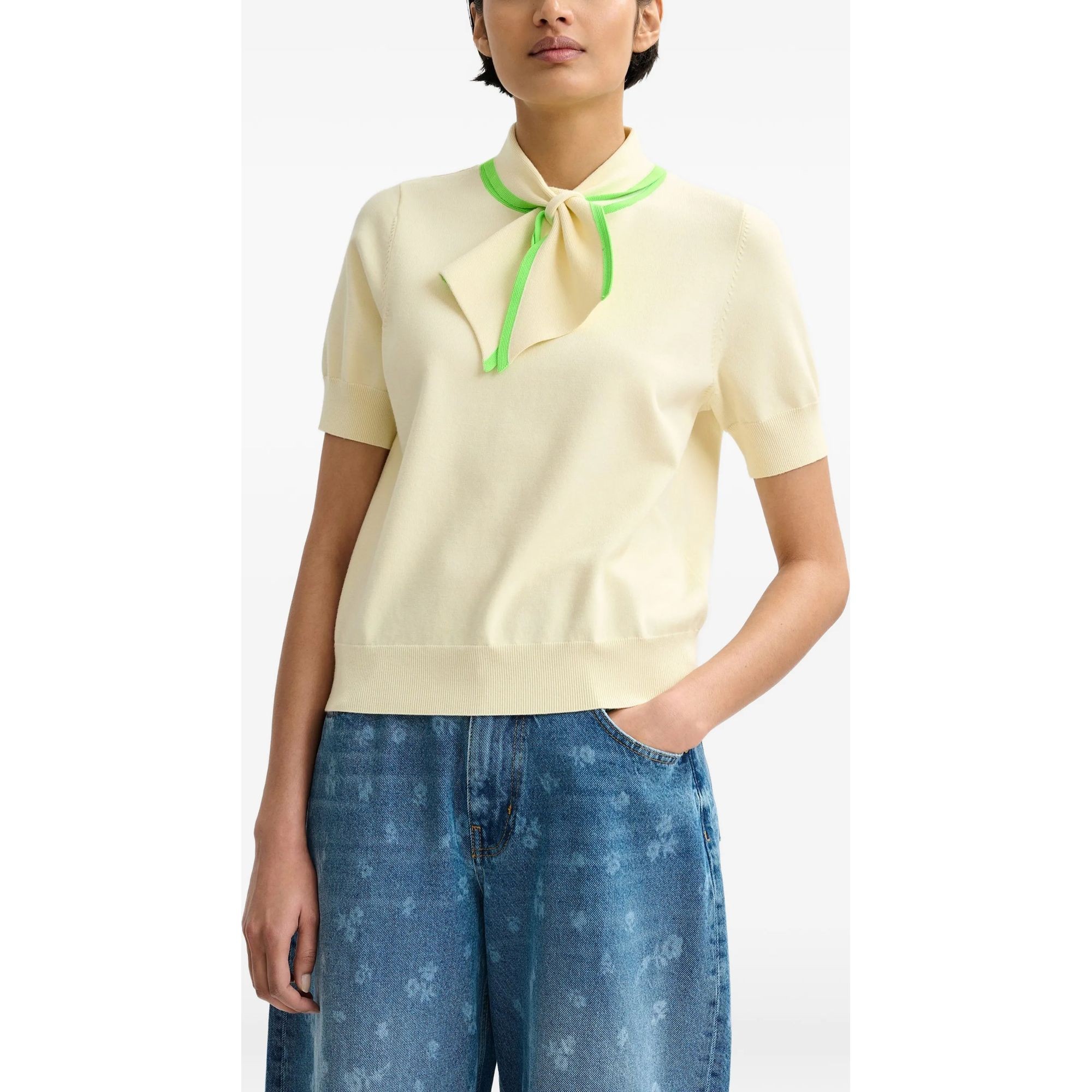 ESSENTIEL ANTWERP Polo marškiniai trumpos rank. moterims, Marga, 1 contrast colour polo 3