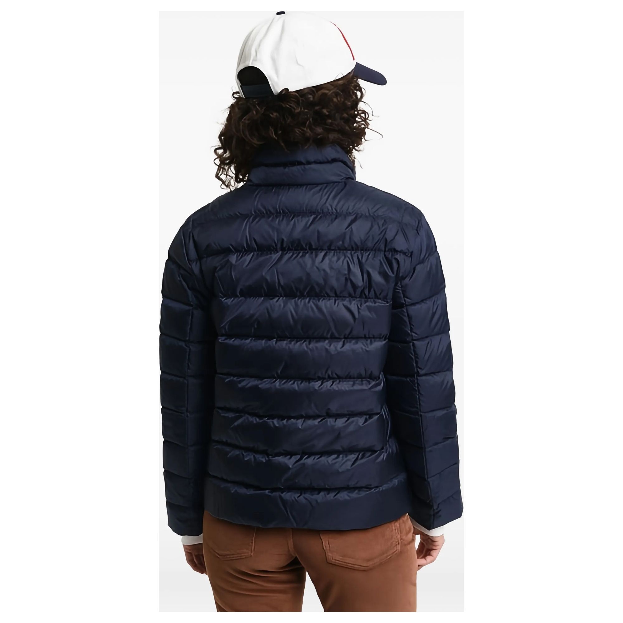 GANT Striukė moterims, Mėlyna, Light down logo jacket 4