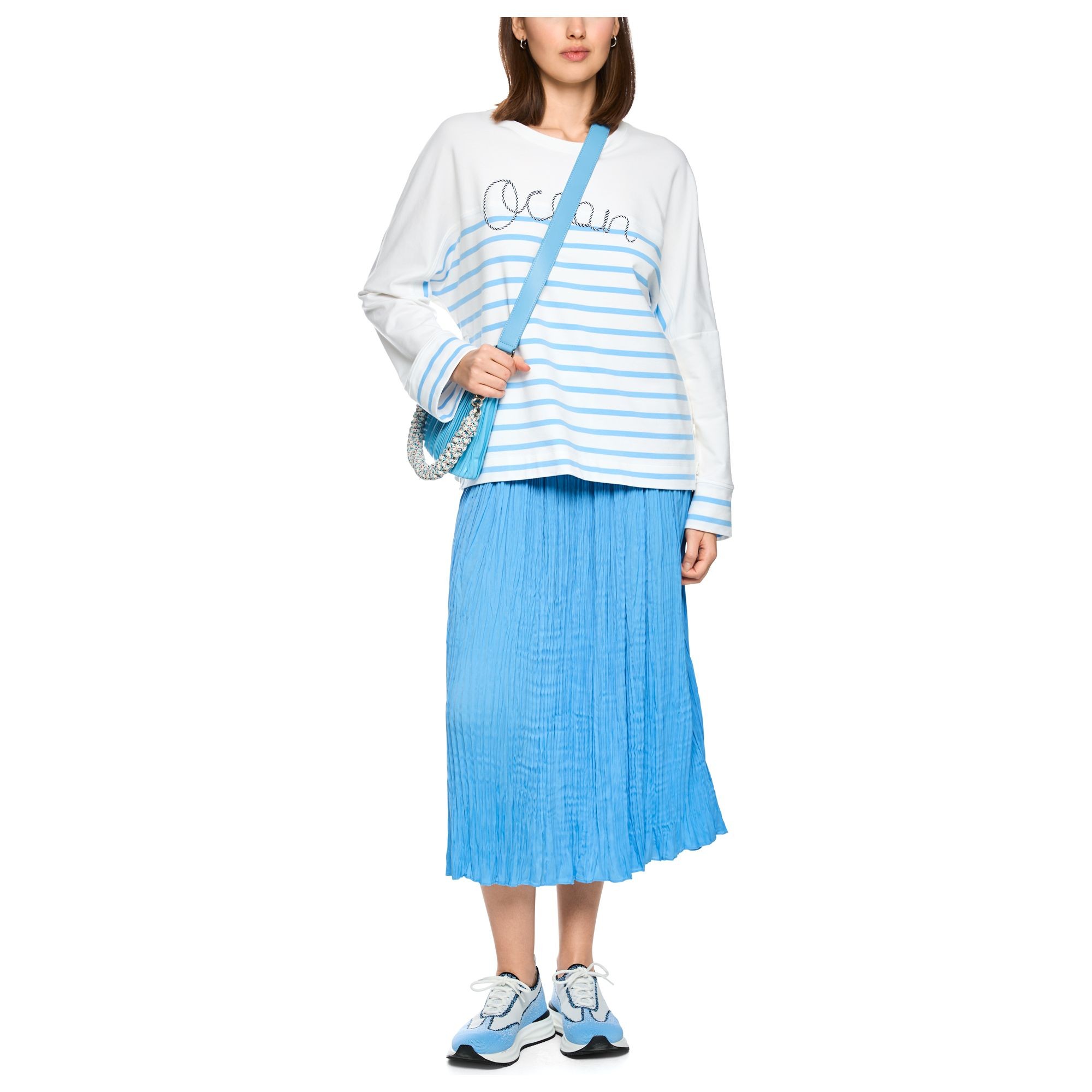 MARC CAIN Sportinis nertinis moterims, Balta, Sweatshirt 2