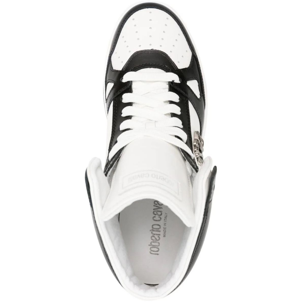 ROBERTO CAVALLI Laisvalaikio bateliai vyrams, Juoda, High sneakers 4