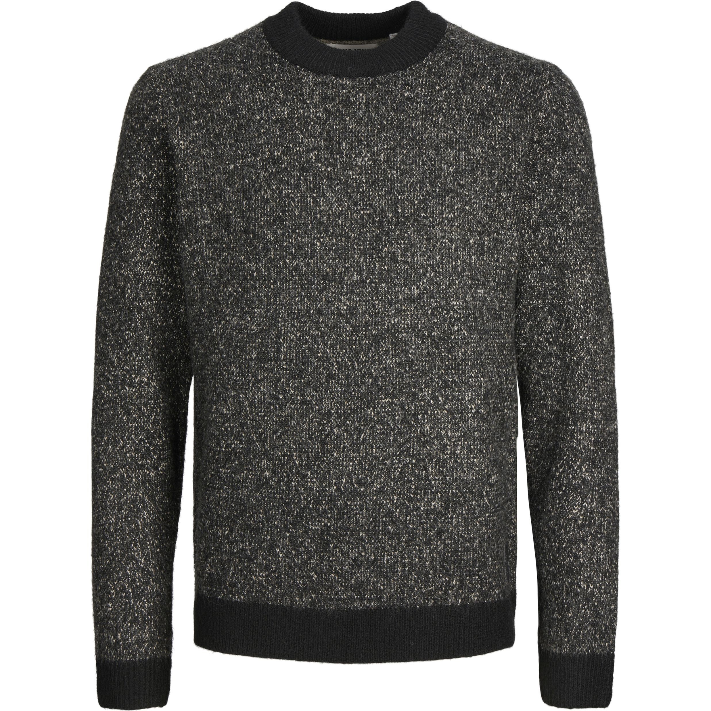 JACK & JONES Megztinis vyrams, Juoda, JCOSPACE KNIT MOCK NEC 1