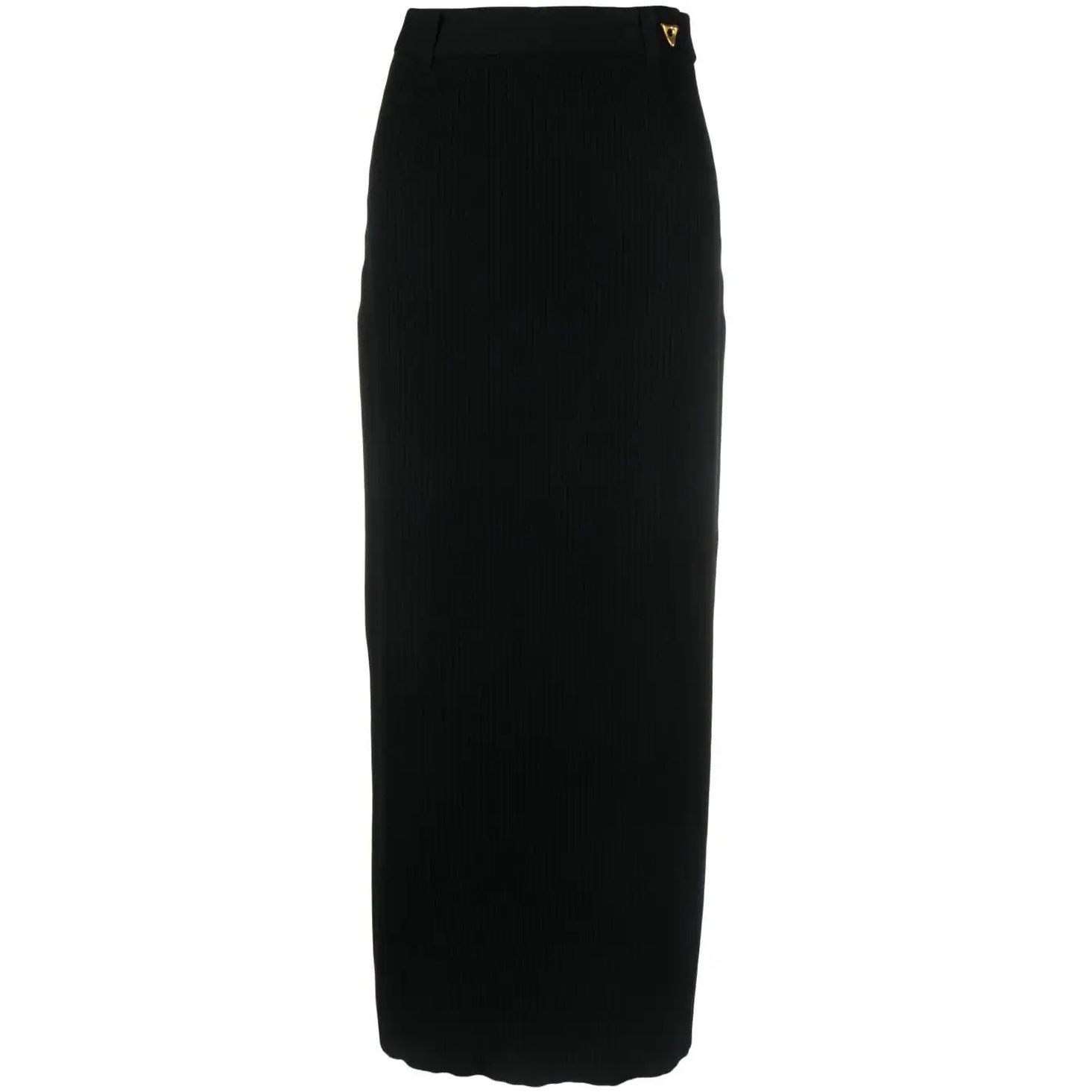 AERON Midi sijonas moterims, Juoda, Knitted skirt 1
