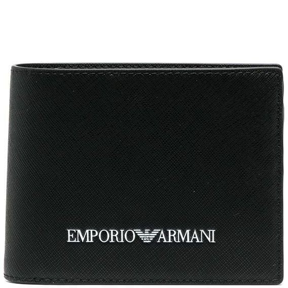 EMPORIO ARMANI Piniginė vyrams, Juoda, Wallet 1