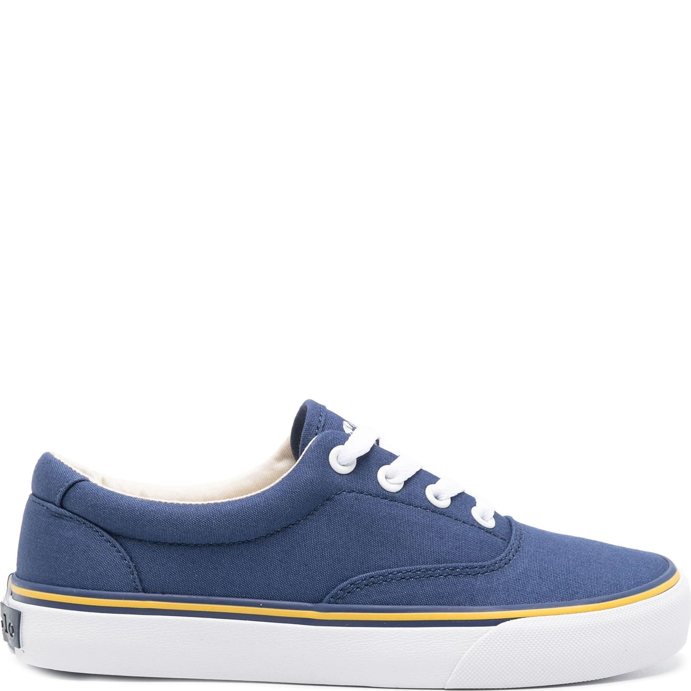 POLO RALPH LAUREN Laisvalaikio bateliai moterims, Mėlyna, Canvas sneakers 1