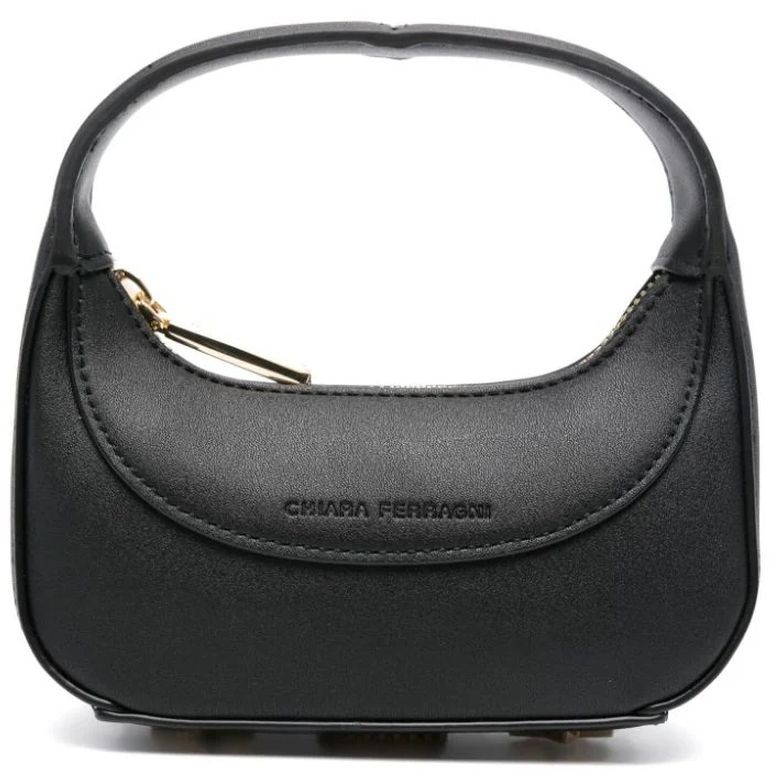 CHIARA FERRAGNI Rankinė, krepšys moterims, Juoda, Golden eye star  hobo bag 1