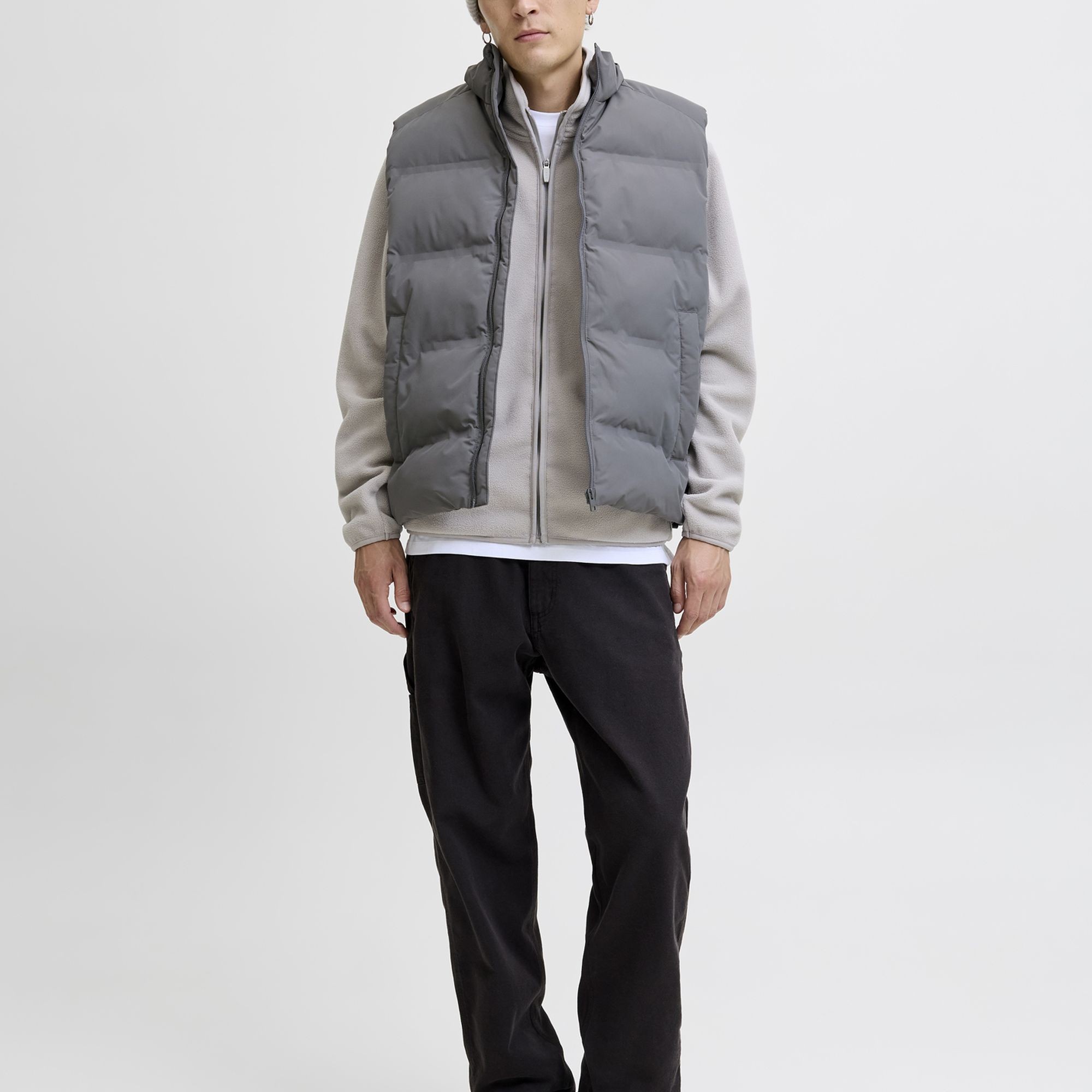 JACK & JONES Pūkinė liemenė vyrams, Pilka, Soho bodywarmer 6