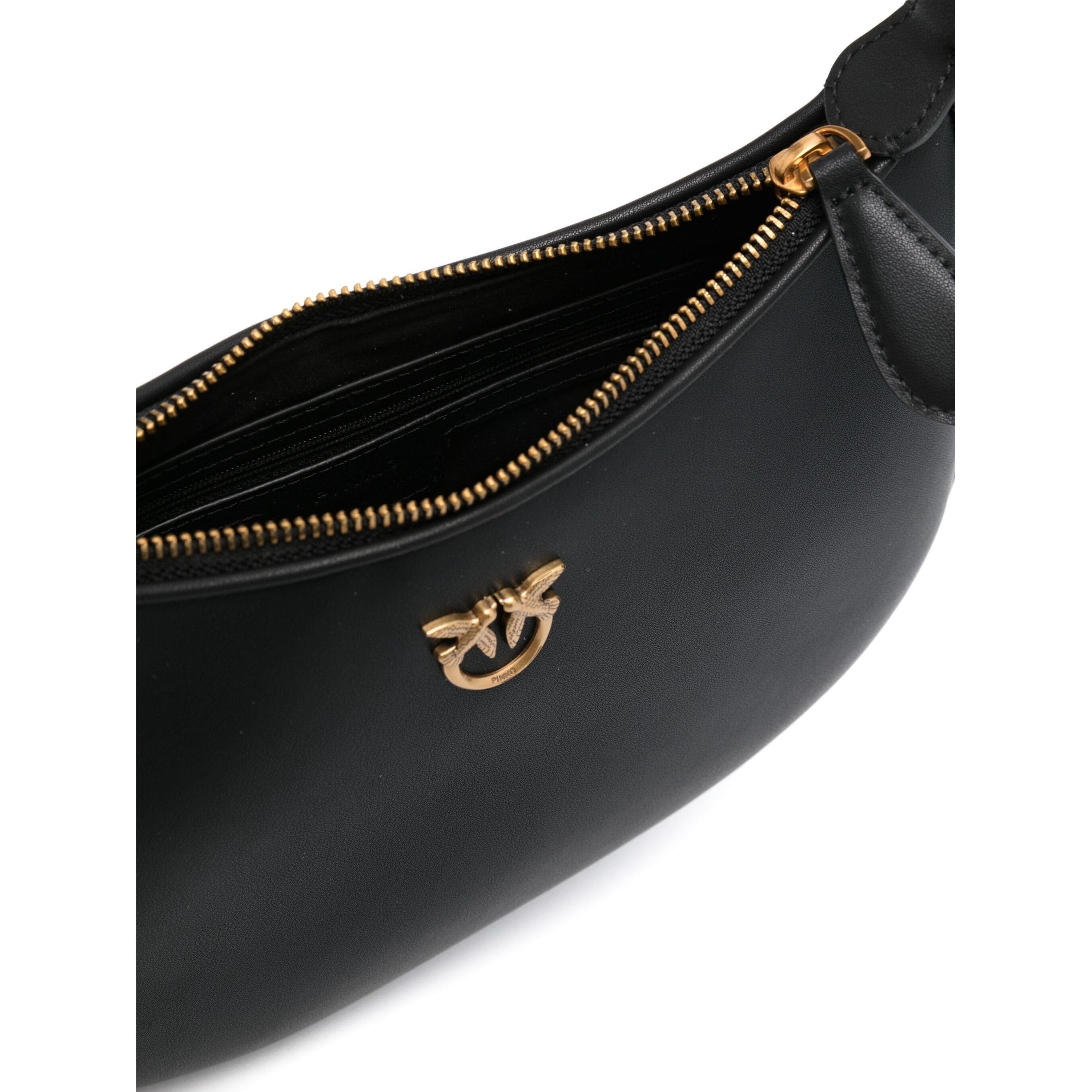 PINKO Rankinė per petį moterims, Juoda, Love birds shoulder bag 4