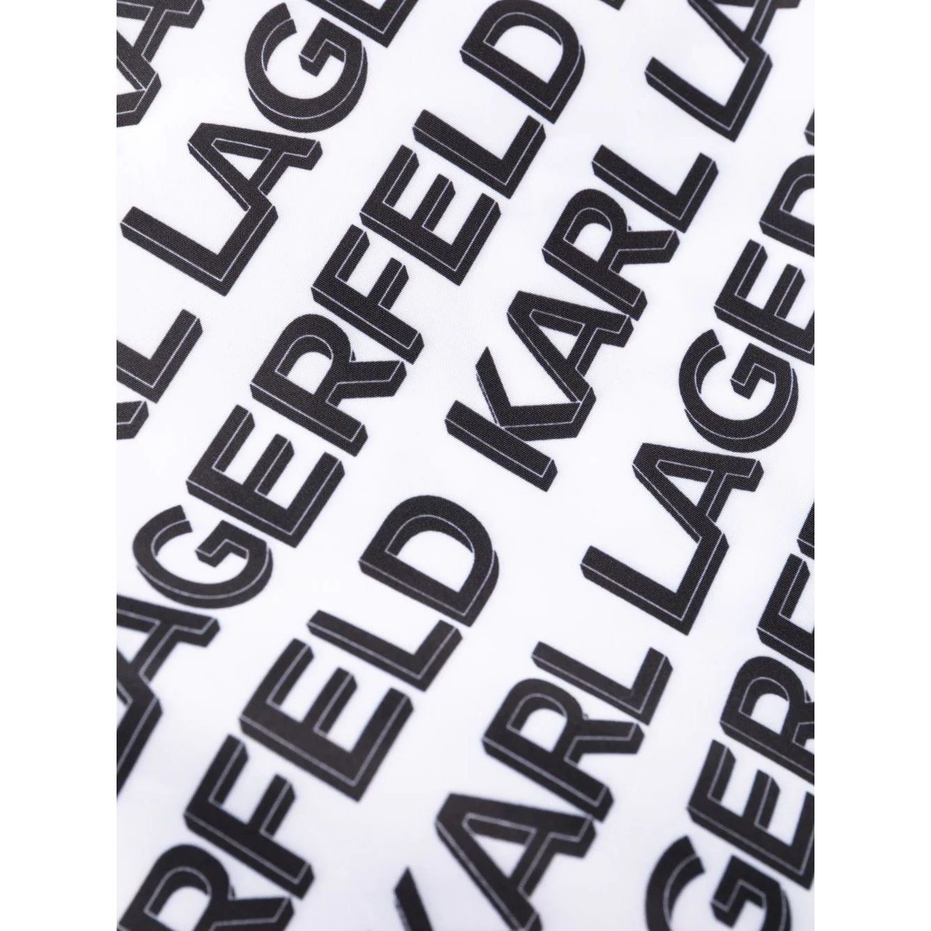 KARL LAGERFELD Apatinė kostiumėlio dalis vyrams, Balta, Diagonal aop med boardshorts 3