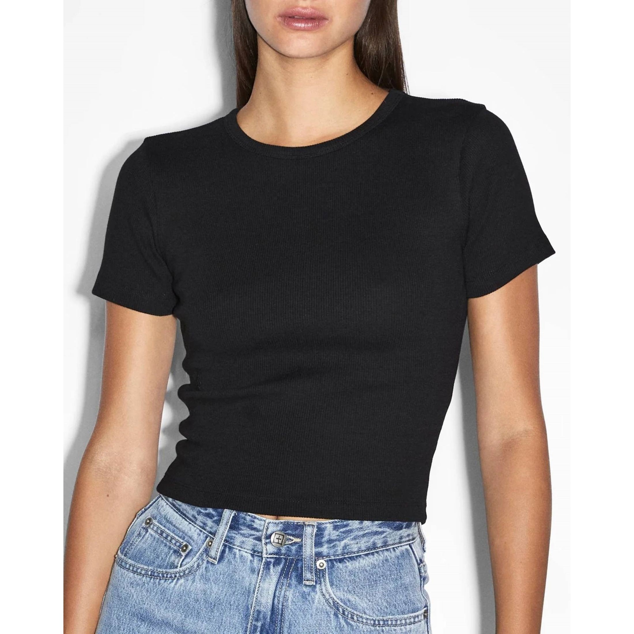 KSUBI Marškinėliai trump. rankovėmis moterims, Juoda, Arise tee black 1