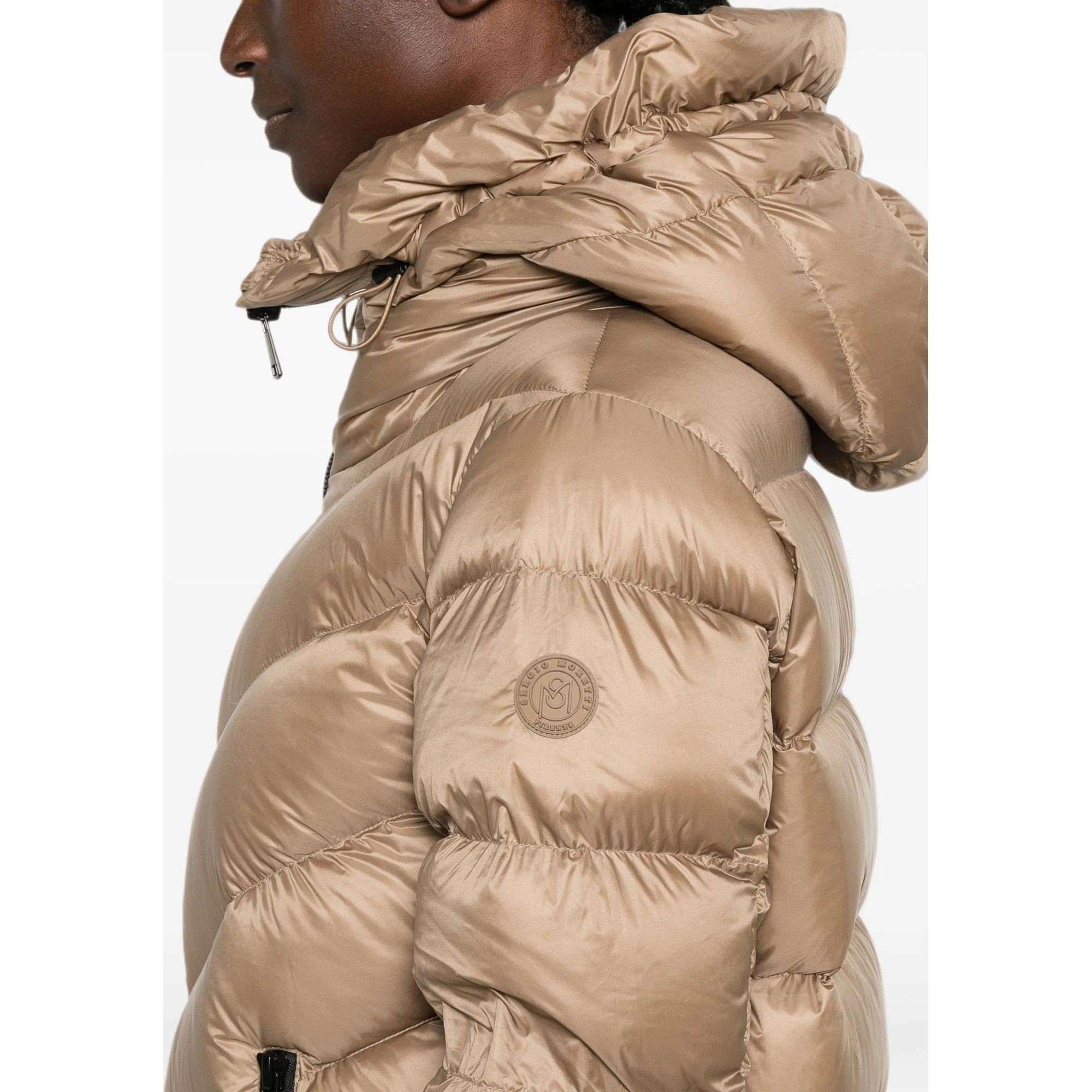 SERGIO MORETTI Pūkinė striukė moterims, Smėlio, Jackets 5