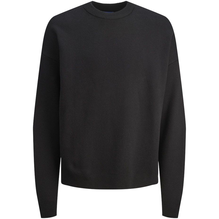 JACK & JONES Megztinis vyrams, Juoda, JORDIMENSION KNIT CREW