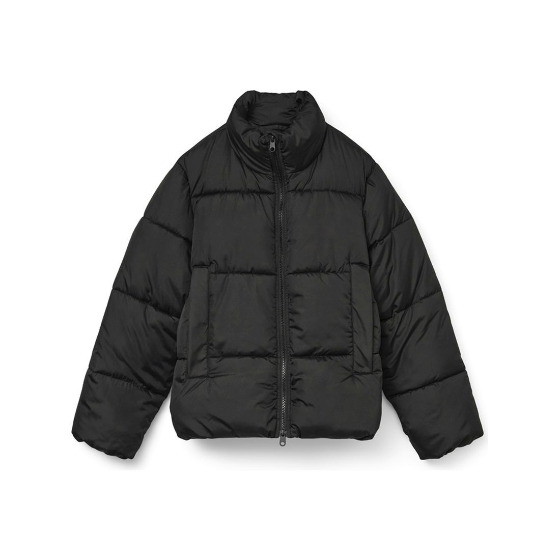 VERO MODA Pūkinė striukė moterims, Juoda, Parda jacket