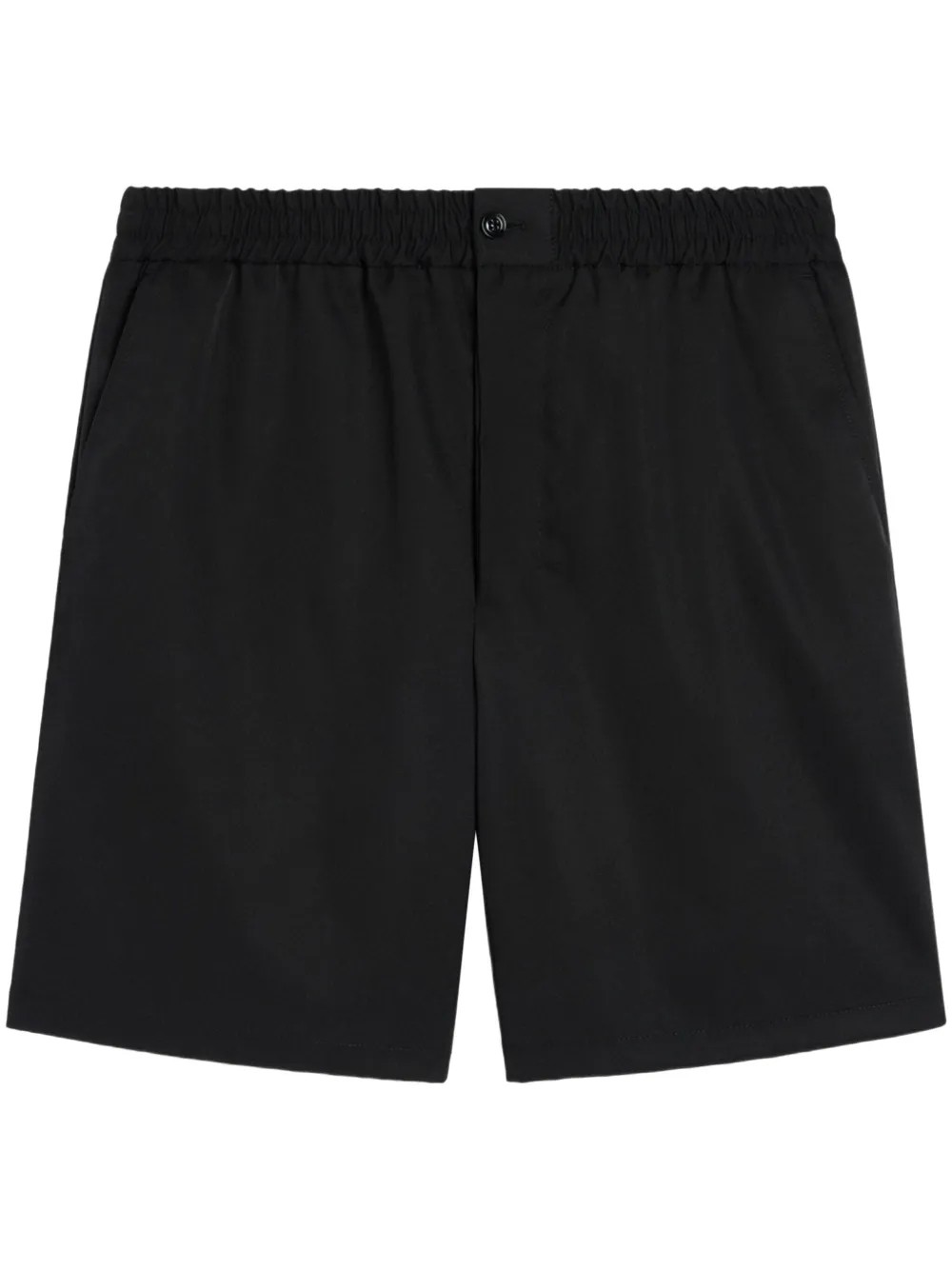 AMI PARIS Šortai vyrams, Juoda, Elasticated-waist shorts