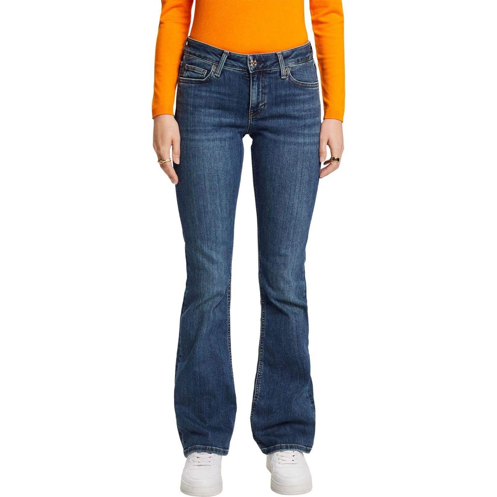 ESPRIT Püksid moterims, Sinine, RCS M BOOTCUT 2