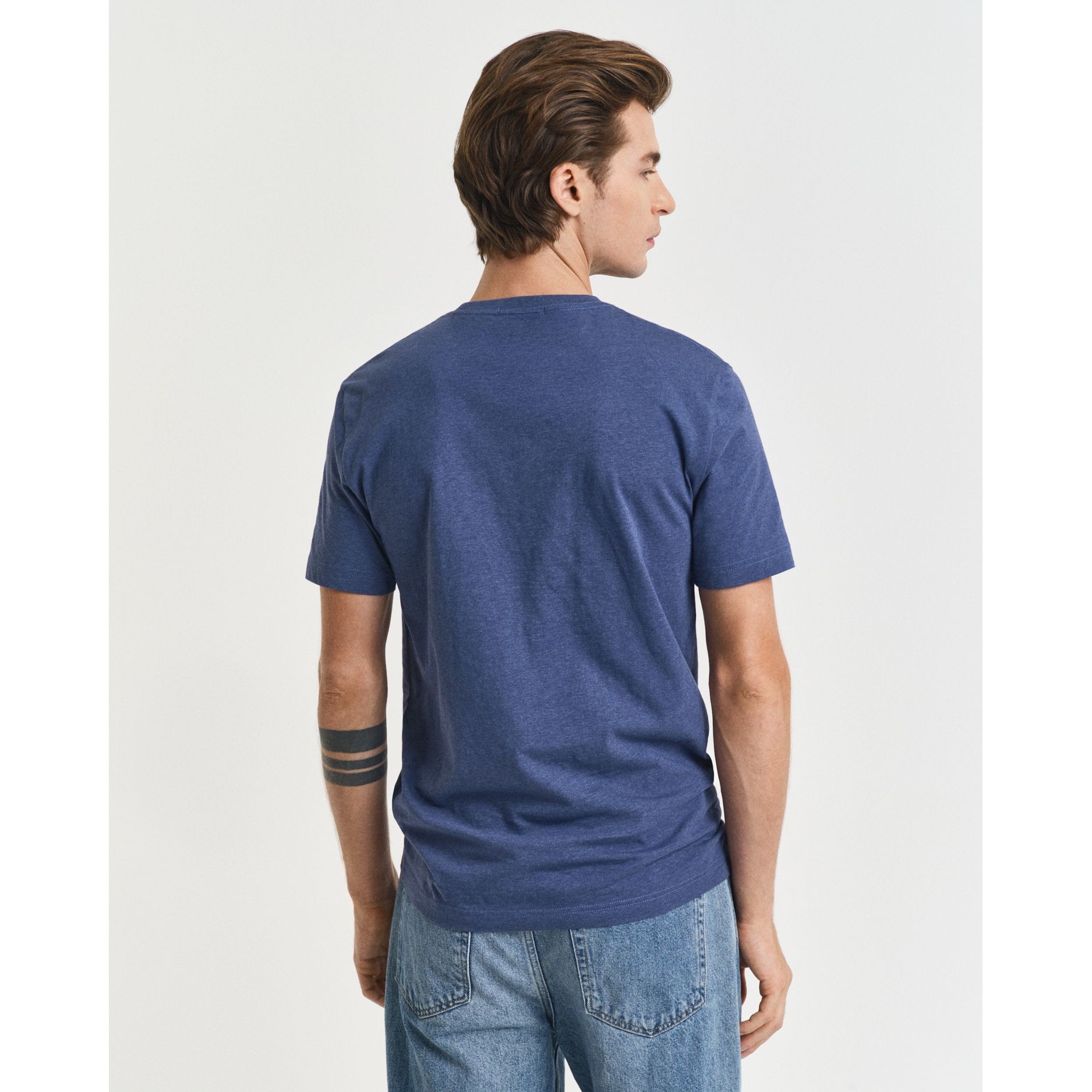 GANT Marškinėliai vyrams, Mėlyna, REG SHIELD SS T-SHIRT 3