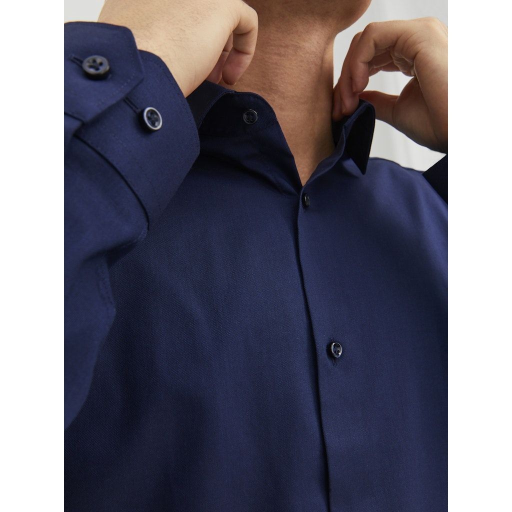 JACK & JONES Marškiniai vyrams, Mėlyna, JPRBLAPARKER SHIRT L/S 7