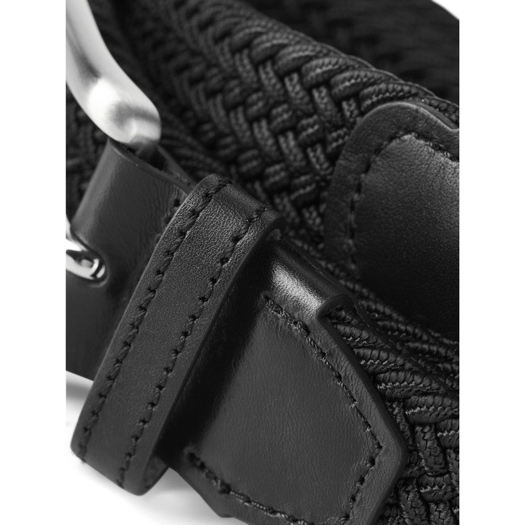 JACK & JONES Diržas vyrams, Juoda, JACSPRING WOVEN BELT 2