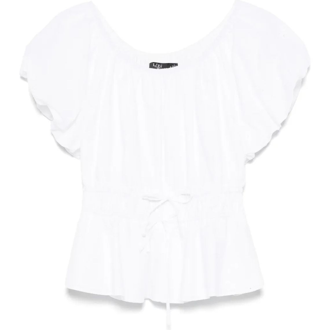LAUREN RALPH LAUREN Palaidinės moterims, Balta, Tidrasel short sleeve blouse