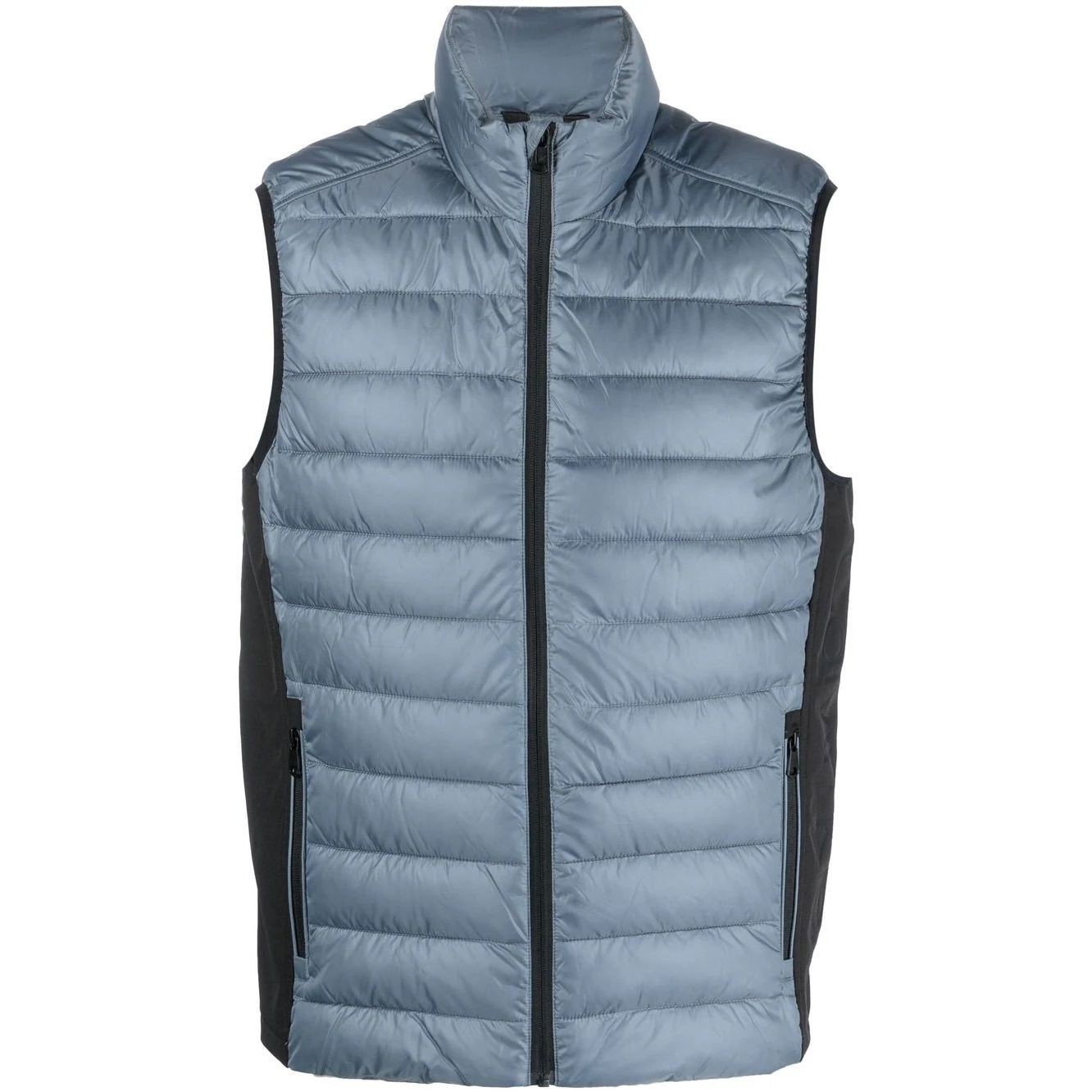 CALVIN KLEIN Pūkinė liemenė vyrams, Pilka, Recycled side logo vest 1