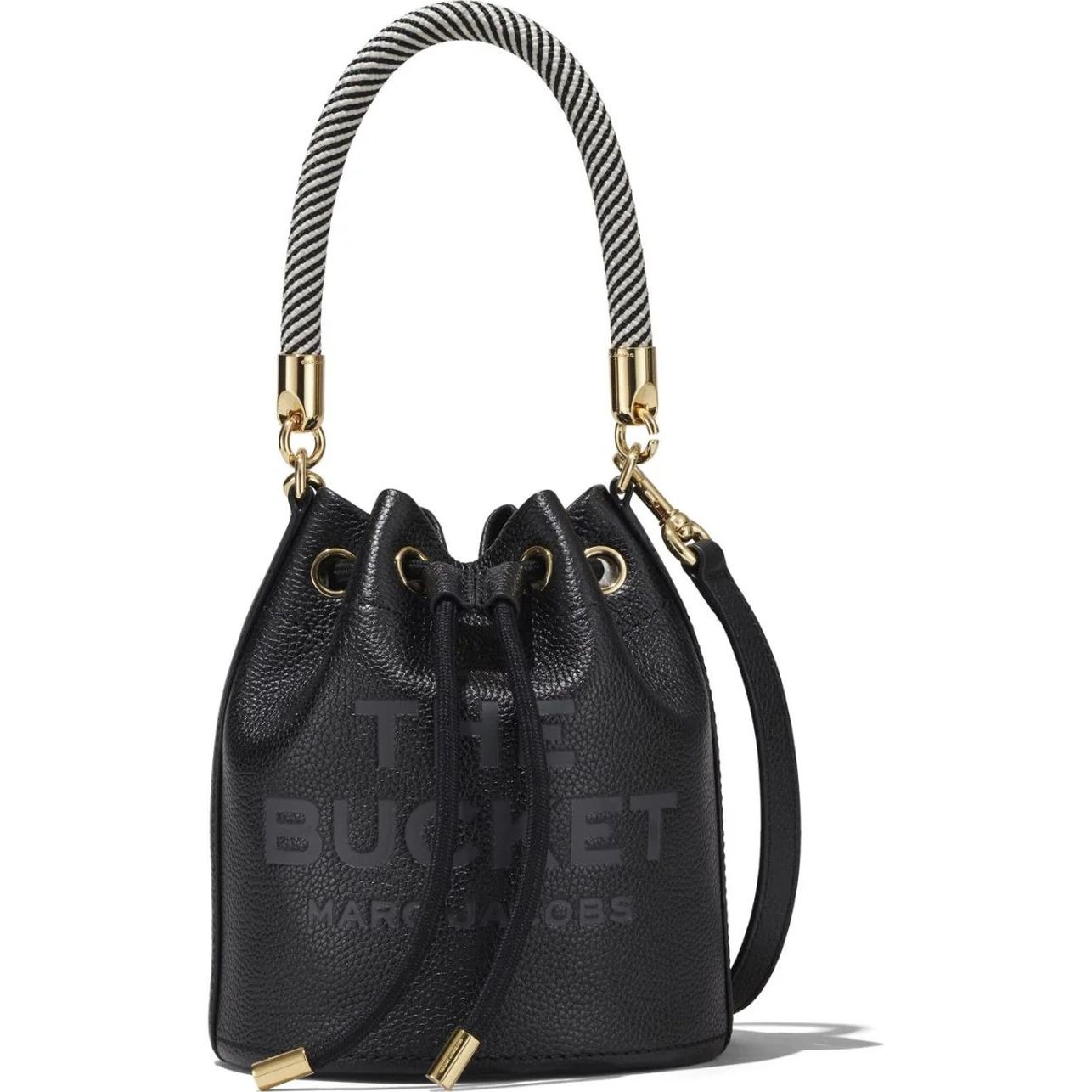 MARC JACOBS Rankinė per petį moterims, Juoda, The bucket 1