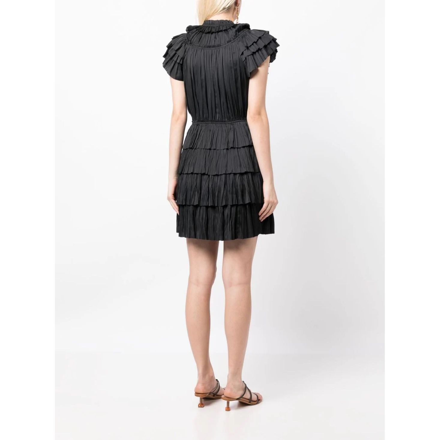 ULLA JOHNSON Midi suknelė moterims, Juoda, Vesna Dress 4