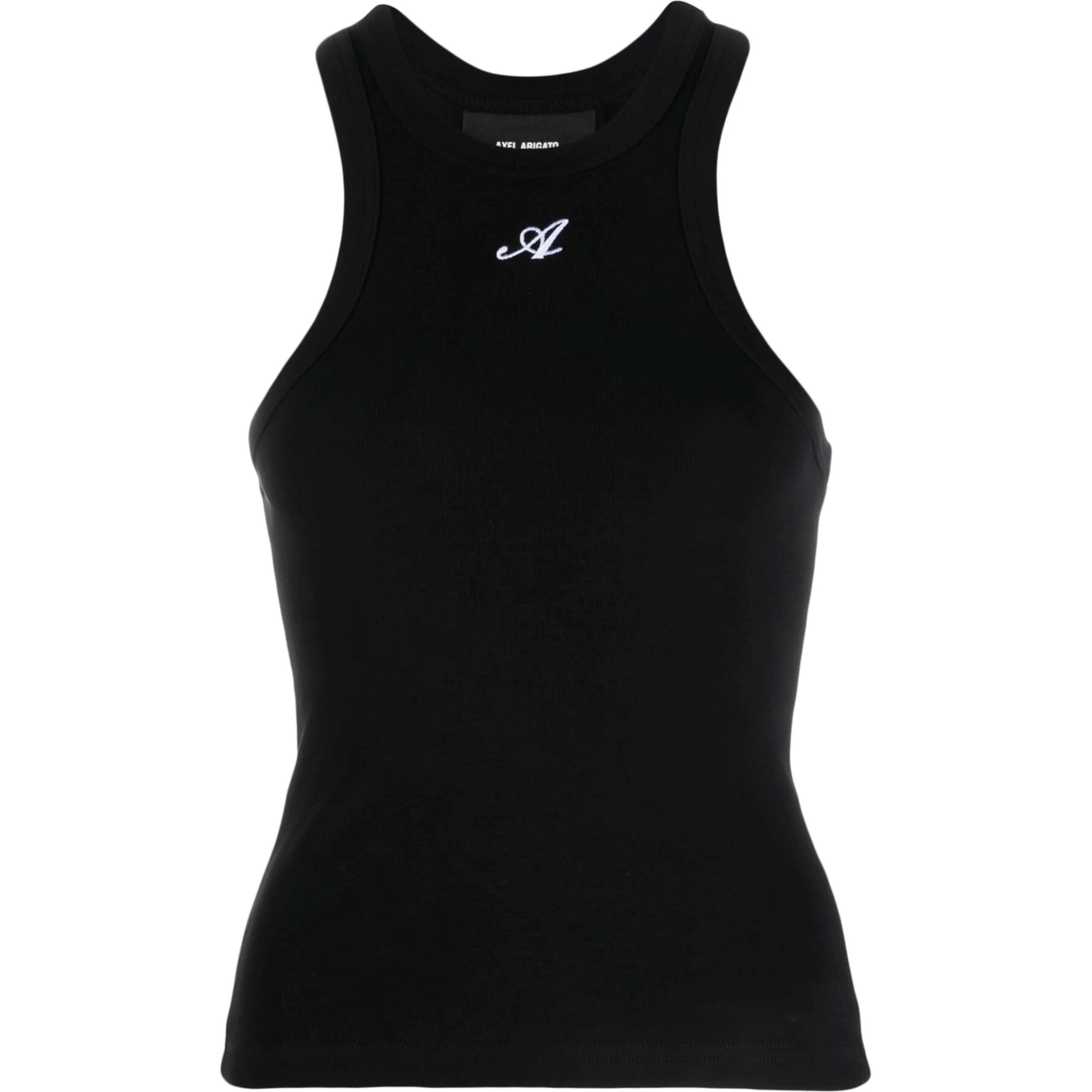 AXEL ARIGATO Marškiniai be rankovių moterims, Juoda, Signature Tank Top 1