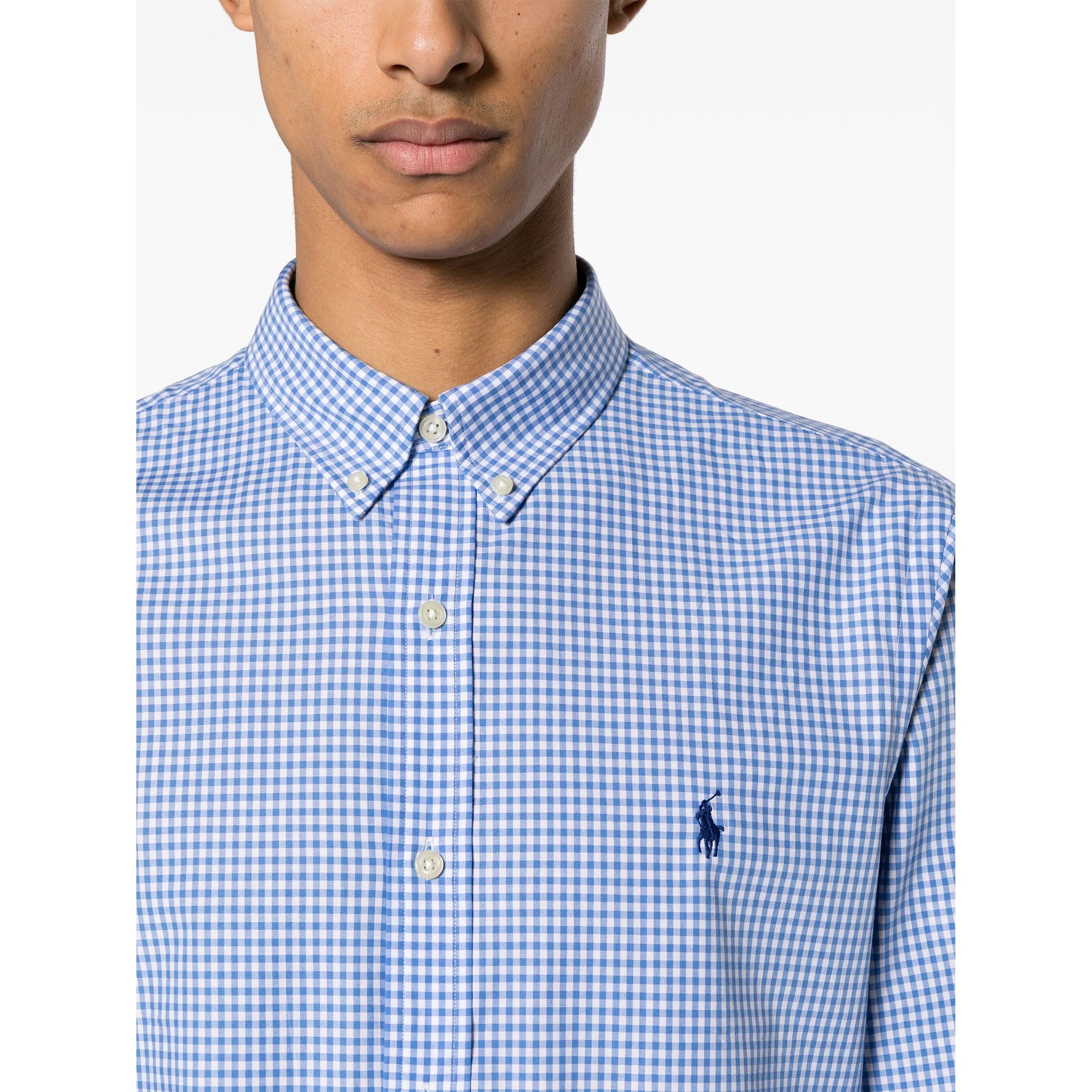 POLO RALPH LAUREN Marškiniai ilgomis rankovėmis vyrams, Mėlyna, Long sleeve sport shirt 4