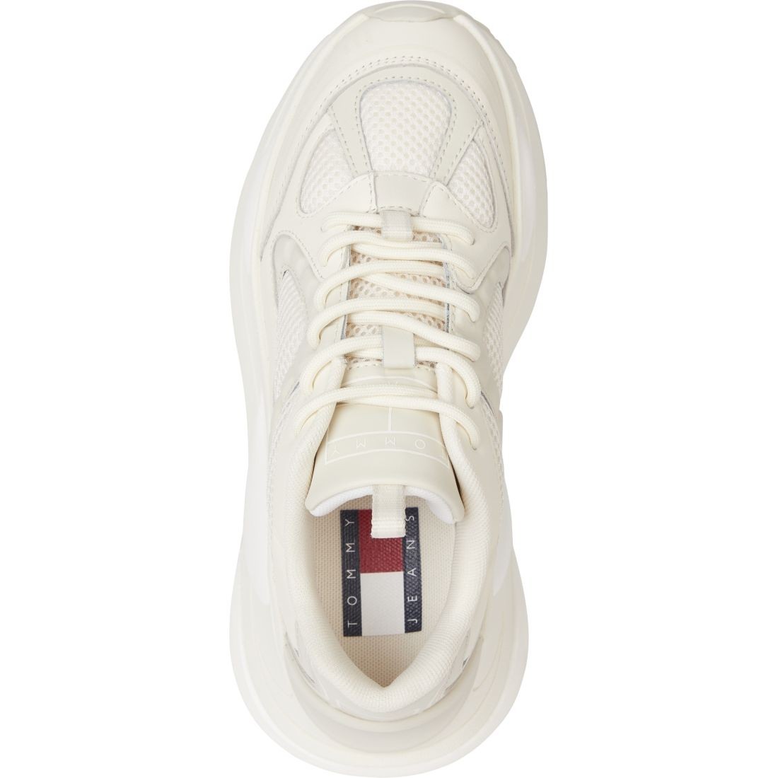 TOMMY JEANS Sportiniai bateliai moterims, Smėlio, Fashion runner sport shoe 2