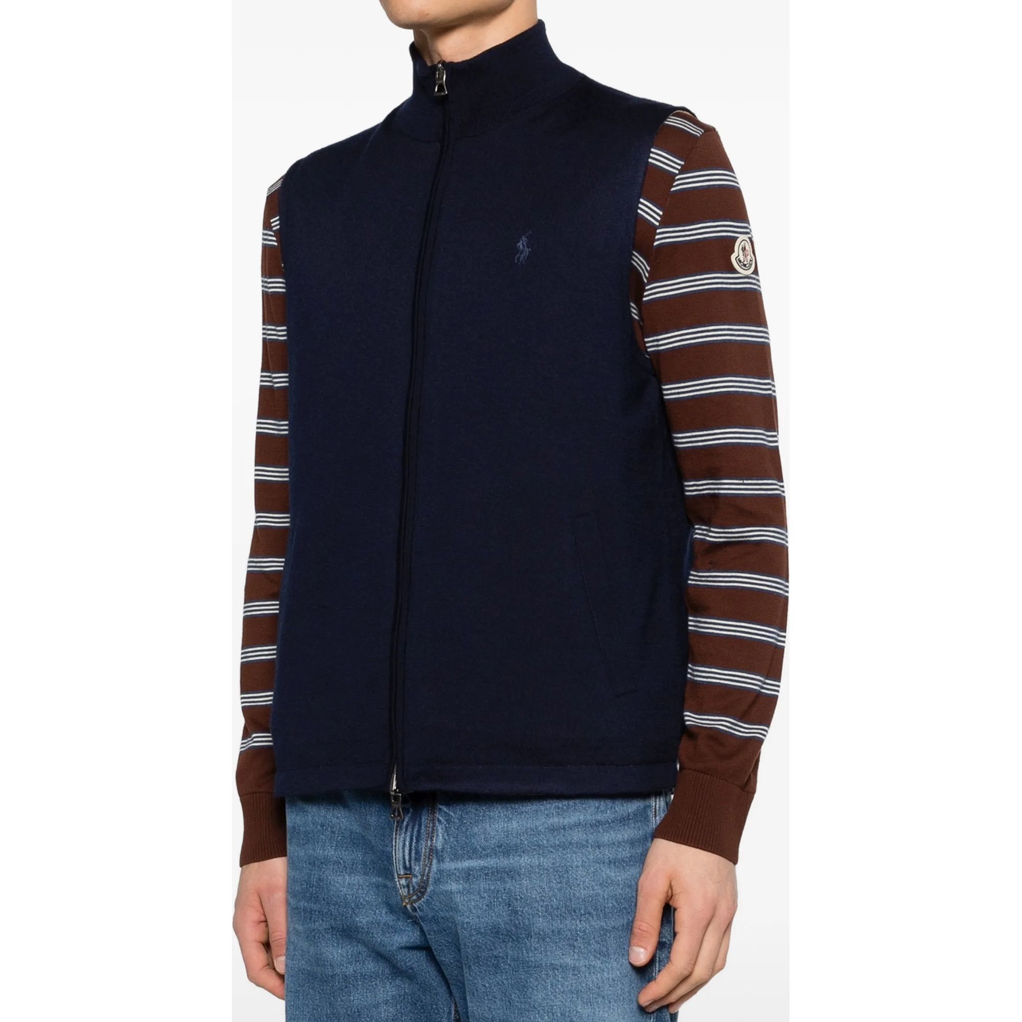 POLO RALPH LAUREN Megztinis vyrams, Mėlyna, Sweater-full zip 3