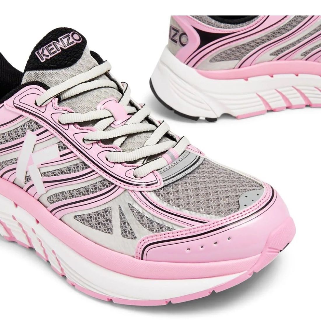 KENZO Sportiniai bateliai moterims, Rožinė, Kenzo tech runner sneakers 3