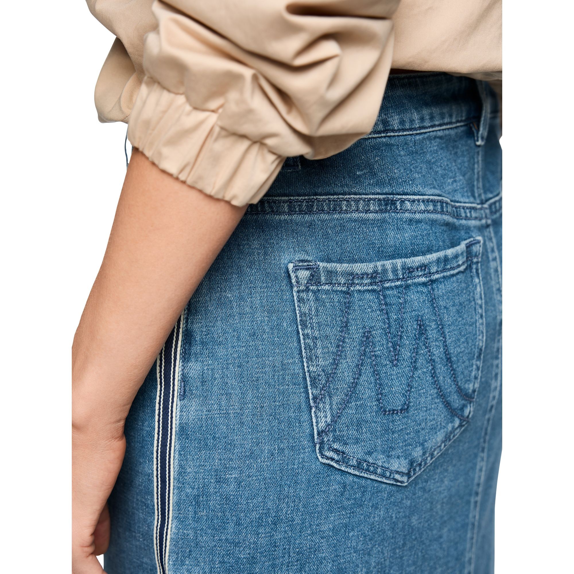 MARC CAIN Midi sijonas moterims, Mėlyna, Skirt 6