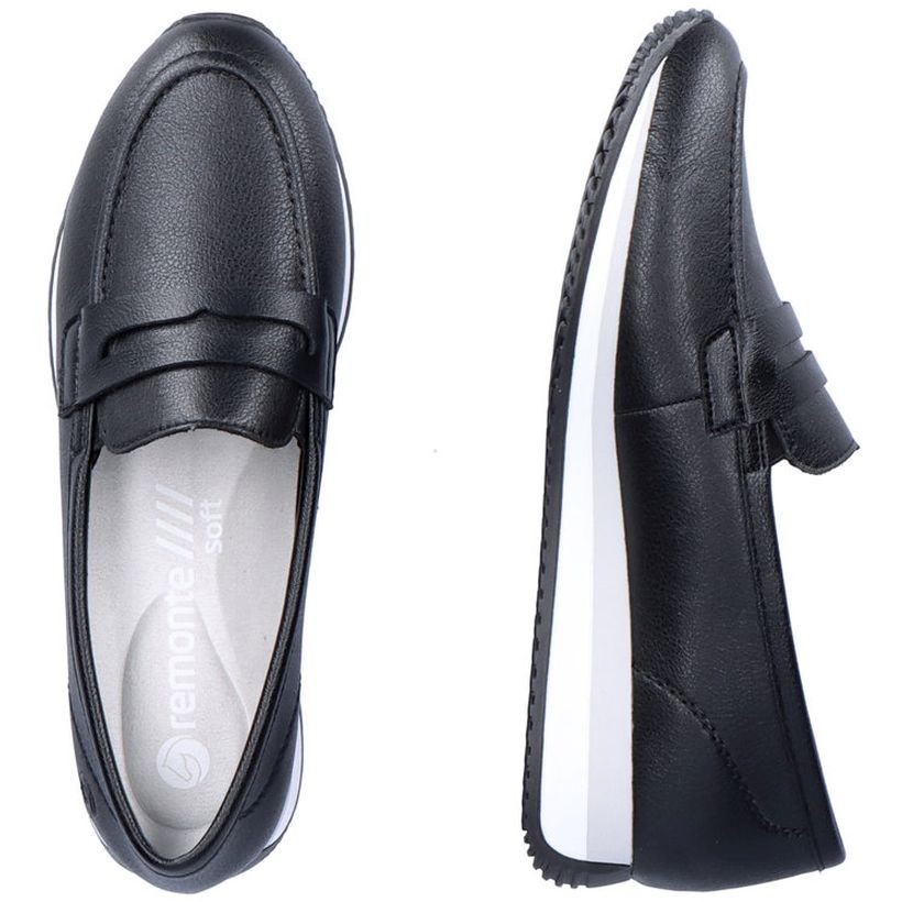 REMONTE Loaferiai moterims, Juoda, LOAFERS 11