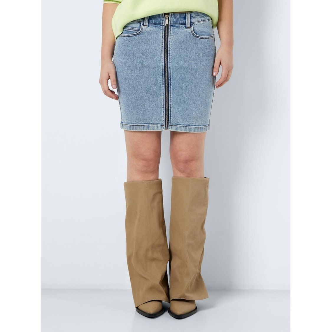 NOISY MAY Mini sijonas moterims, Mėlyna, Nmkleo mini skirt 8
