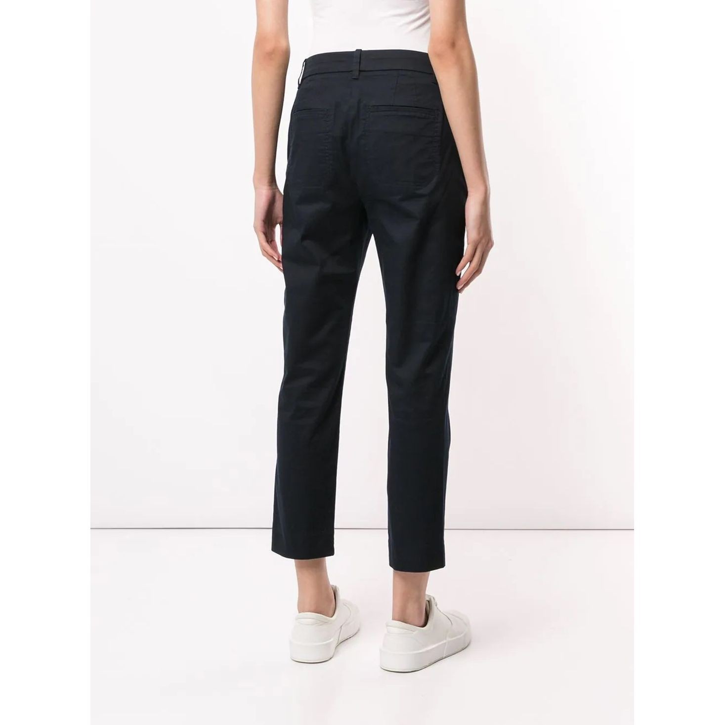 VINCE Šortai moterims, Mėlyna, Coin pocket bermuda short 3