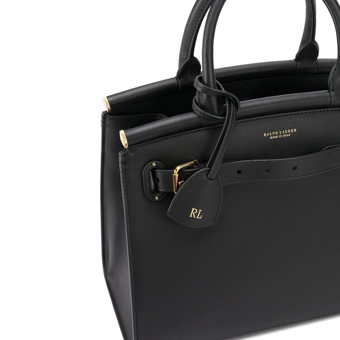 RALPH LAUREN Pirkinių krepšys moterims, Juoda, Medium 50 top handle handbag 3