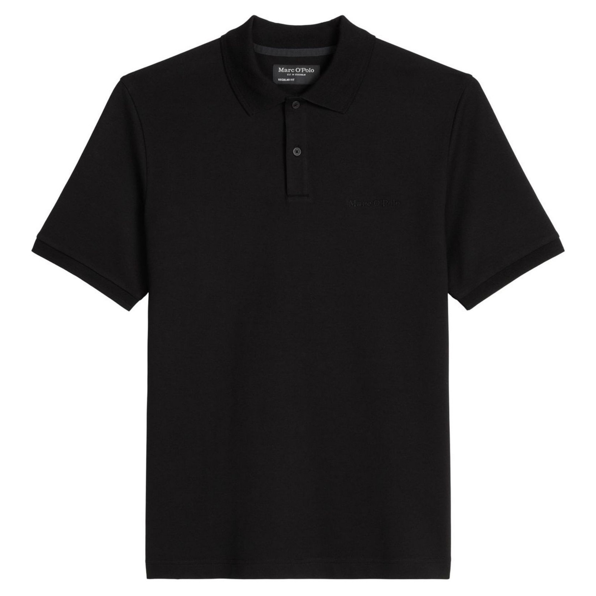 MARC O'POLO Polo marškiniai trumpos rank. vyrams, Juoda, 5000013999 Polo short