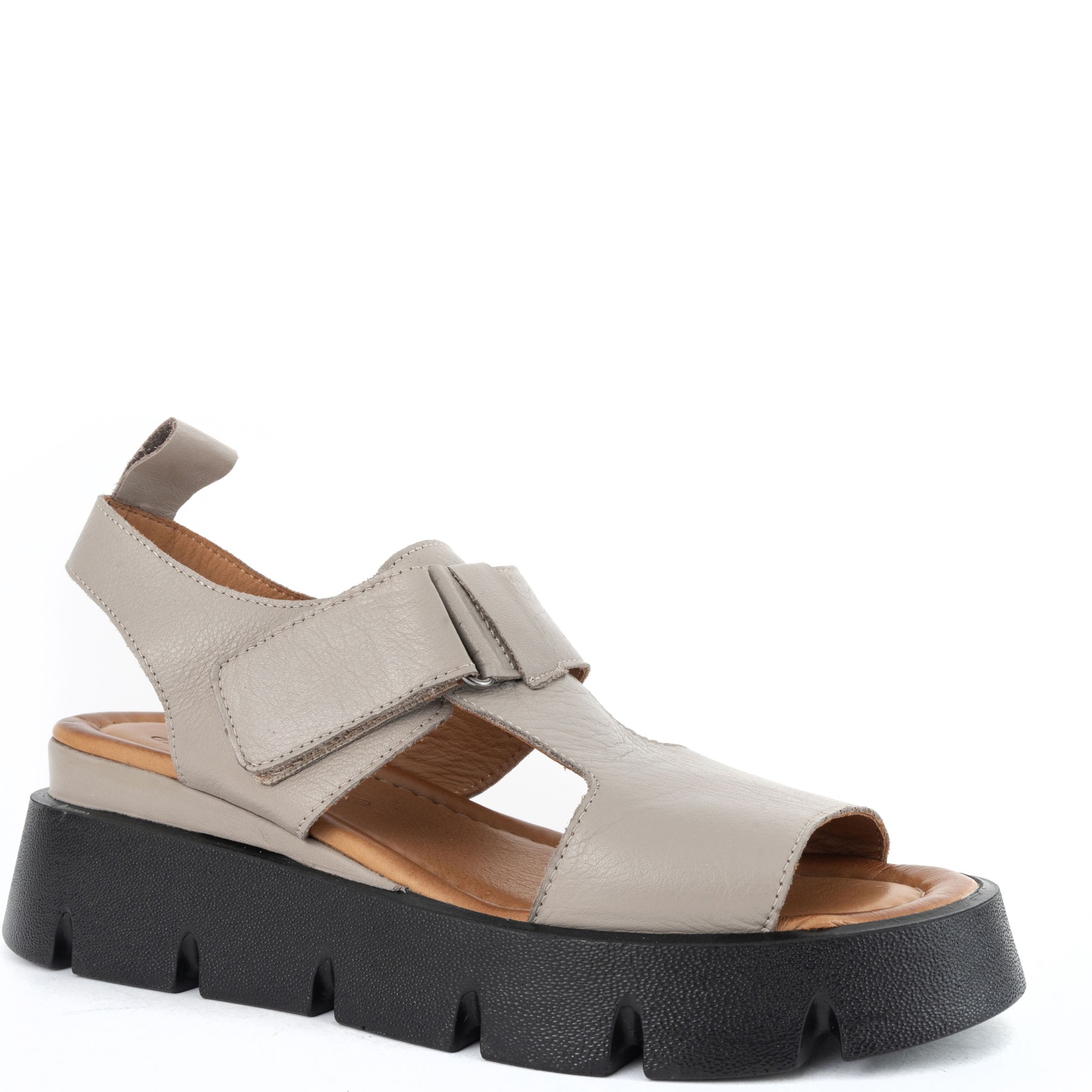 GRUNER SCHUHE Basutės moterims, Pilka, Sandals, gru602725111 1
