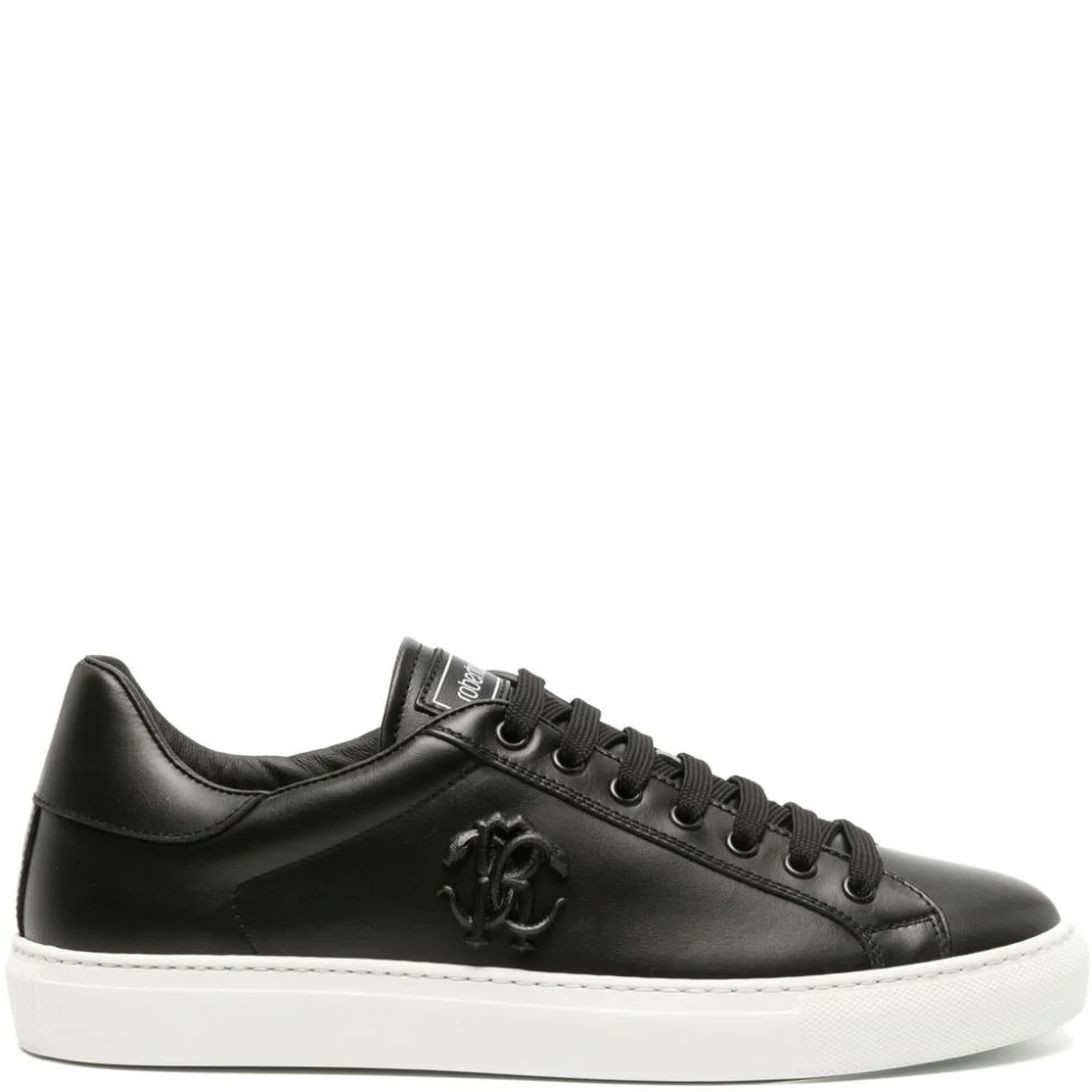 ROBERTO CAVALLI Laisvalaikio bateliai vyrams, Juoda, Sneakers 2