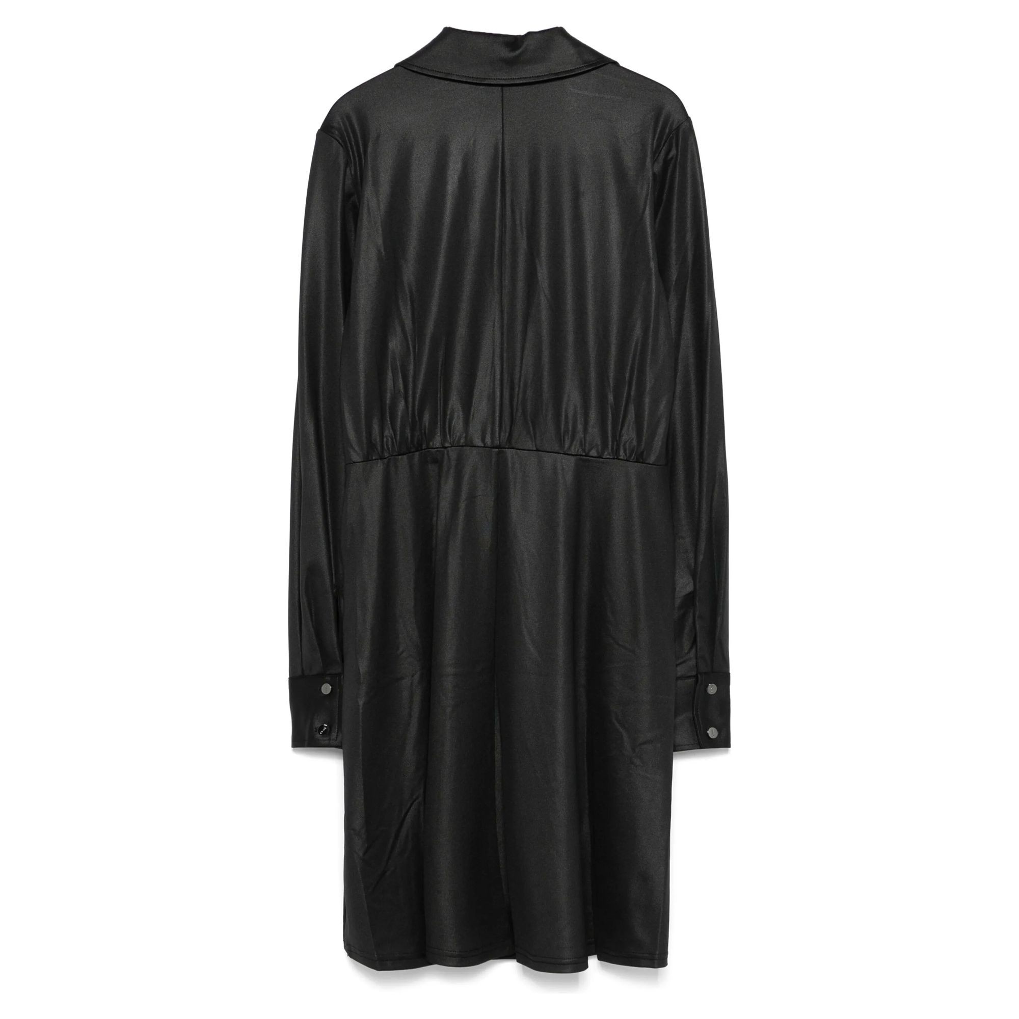 DKNY Midi suknelė moterims, Juoda, L/s collared v-neck 2