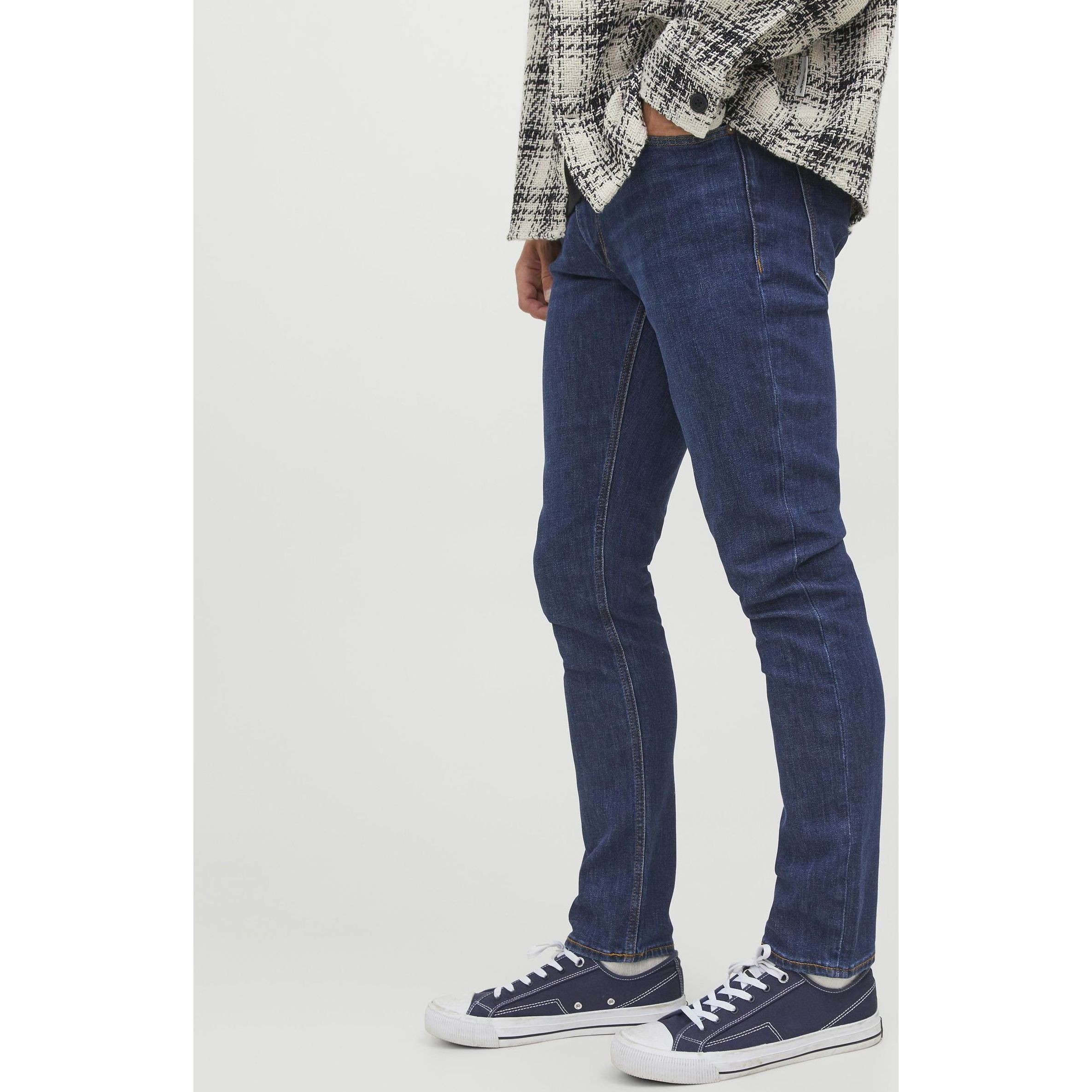 JACK & JONES Slim džinsai vyrams, Mėlyna, JJIGLENN JJEVAN AM 577 6