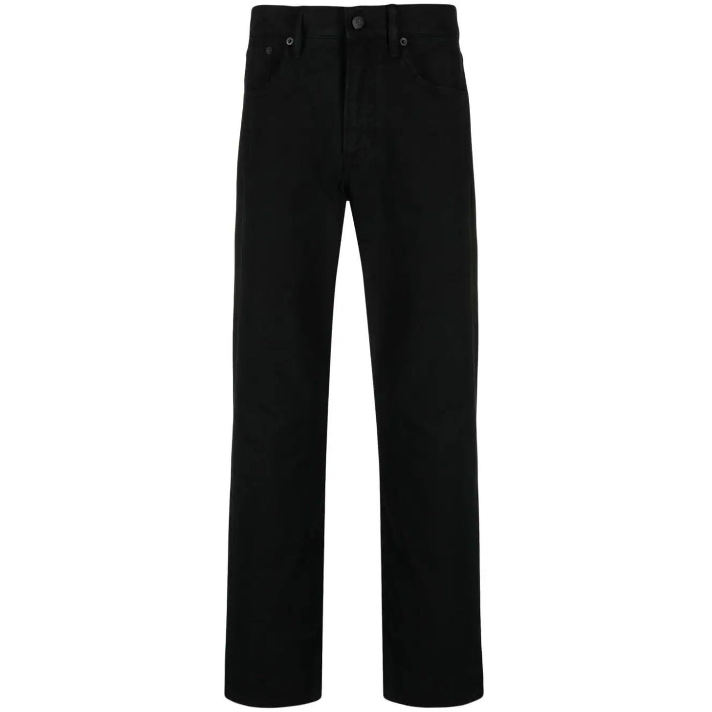 RALPH LAUREN PURPLE Aptempti džinsai vyrams, Juoda, Full length slim skinny 1