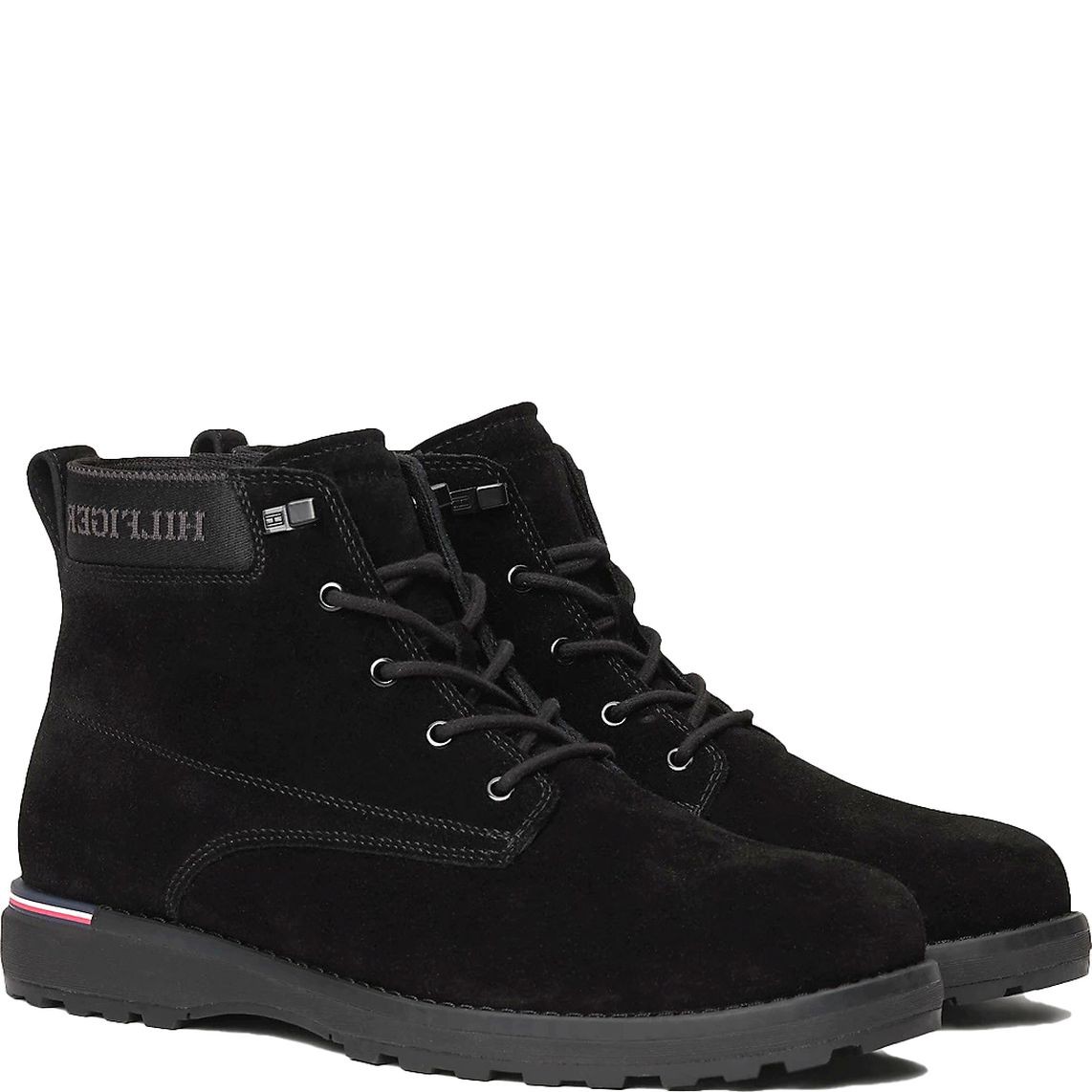 TOMMY HILFIGER Pašiltinti aulinukai vyrams, Juoda, Corporate outdoor boot 1