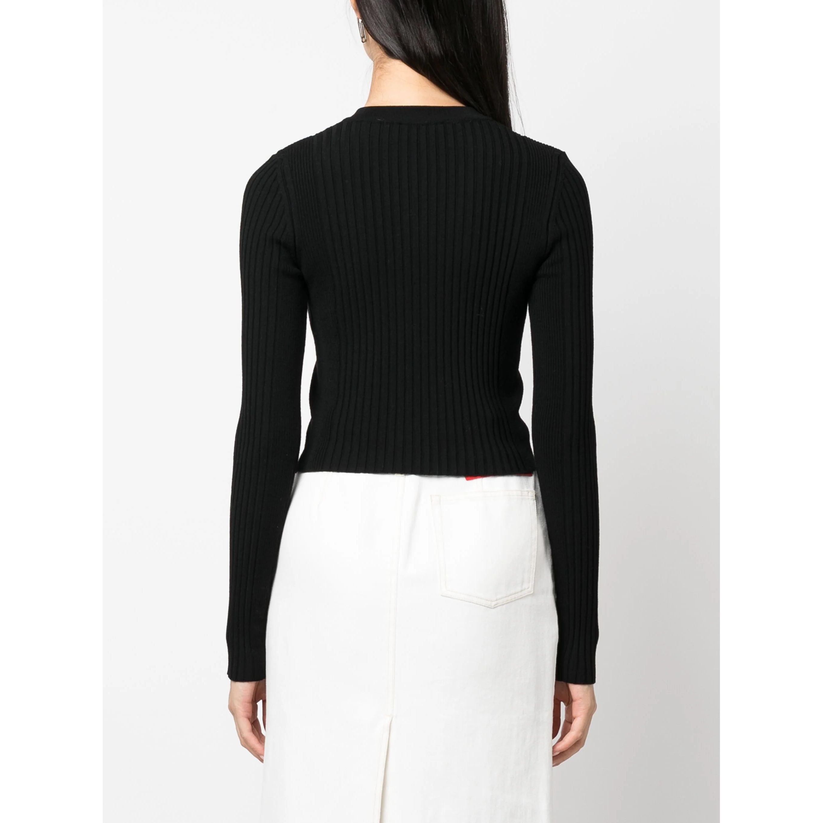 PACO RABANNE Kardiganas moterims, Juoda, Cardigans 3